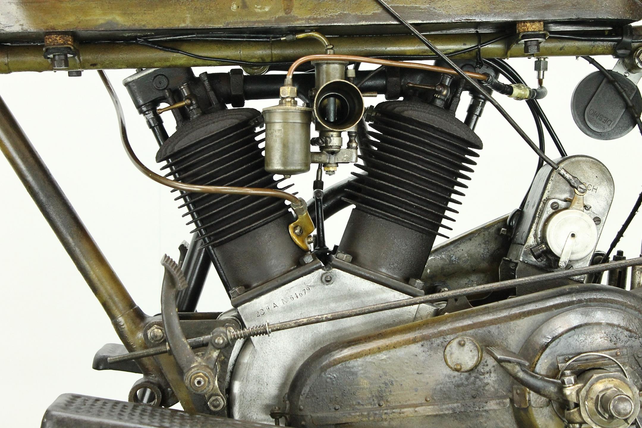 1923 Matchless Model J Sport engine left