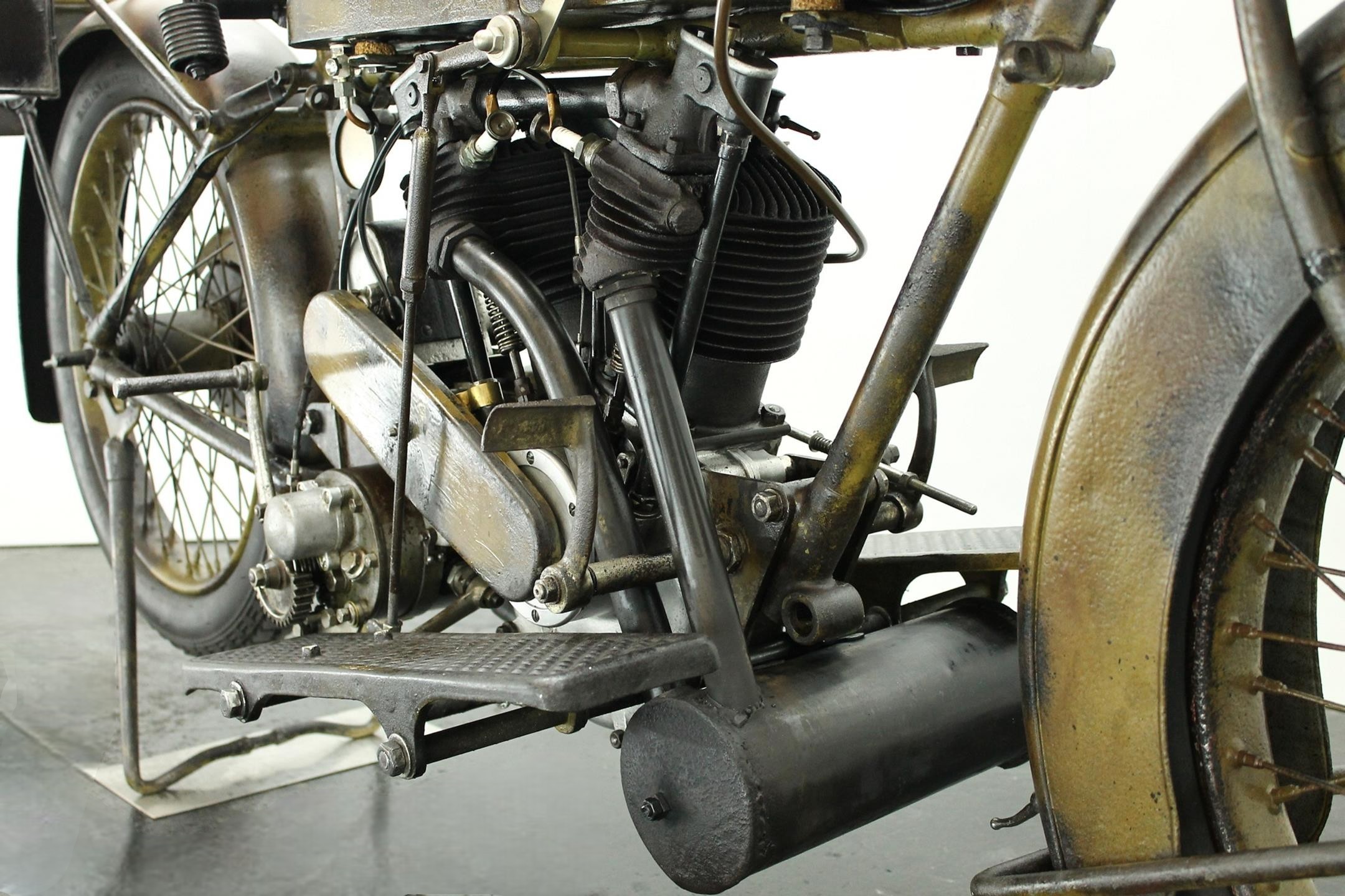 1923 Matchless Model J Sport engine side view