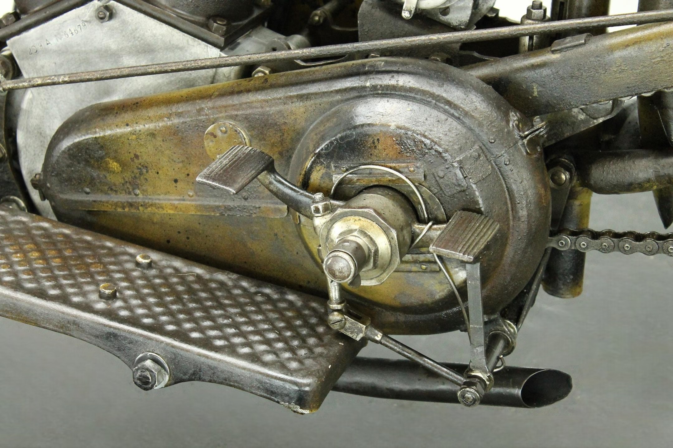 1923 Matchless Model J Sport gear change