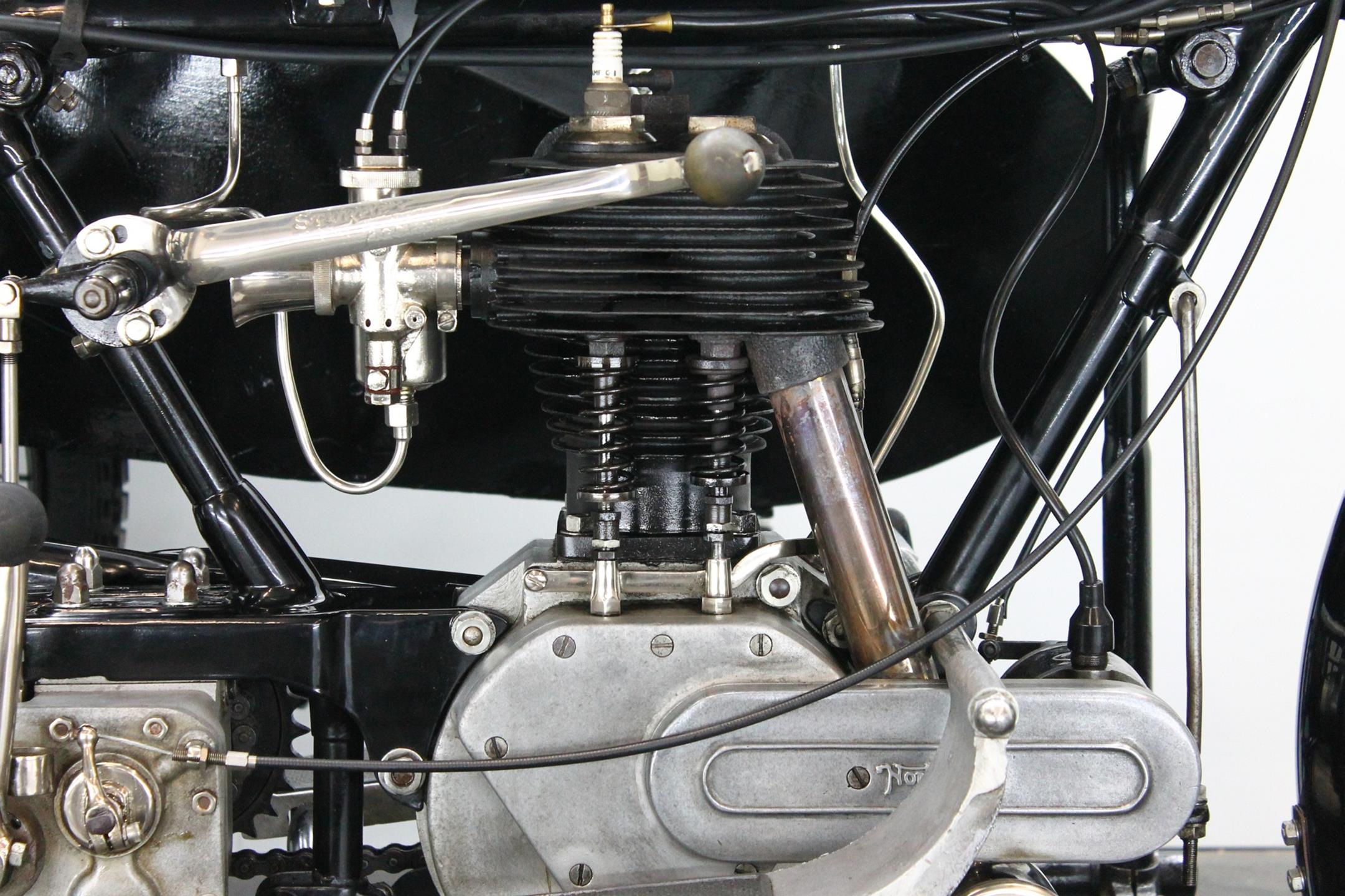 1925 Norton Big Four with Sidecar cylinder left