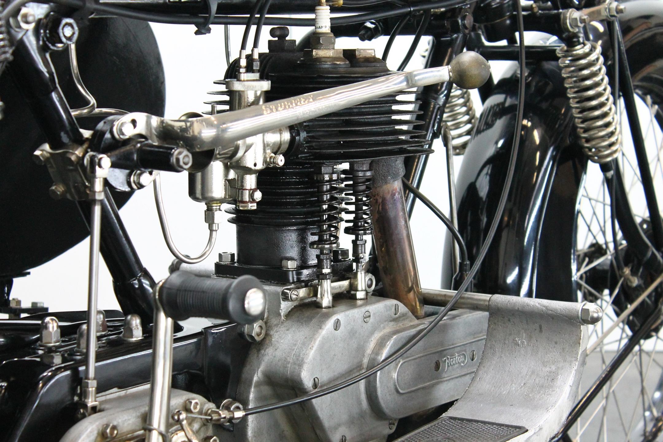 1925 Norton Big Four with Sidecar cylinder