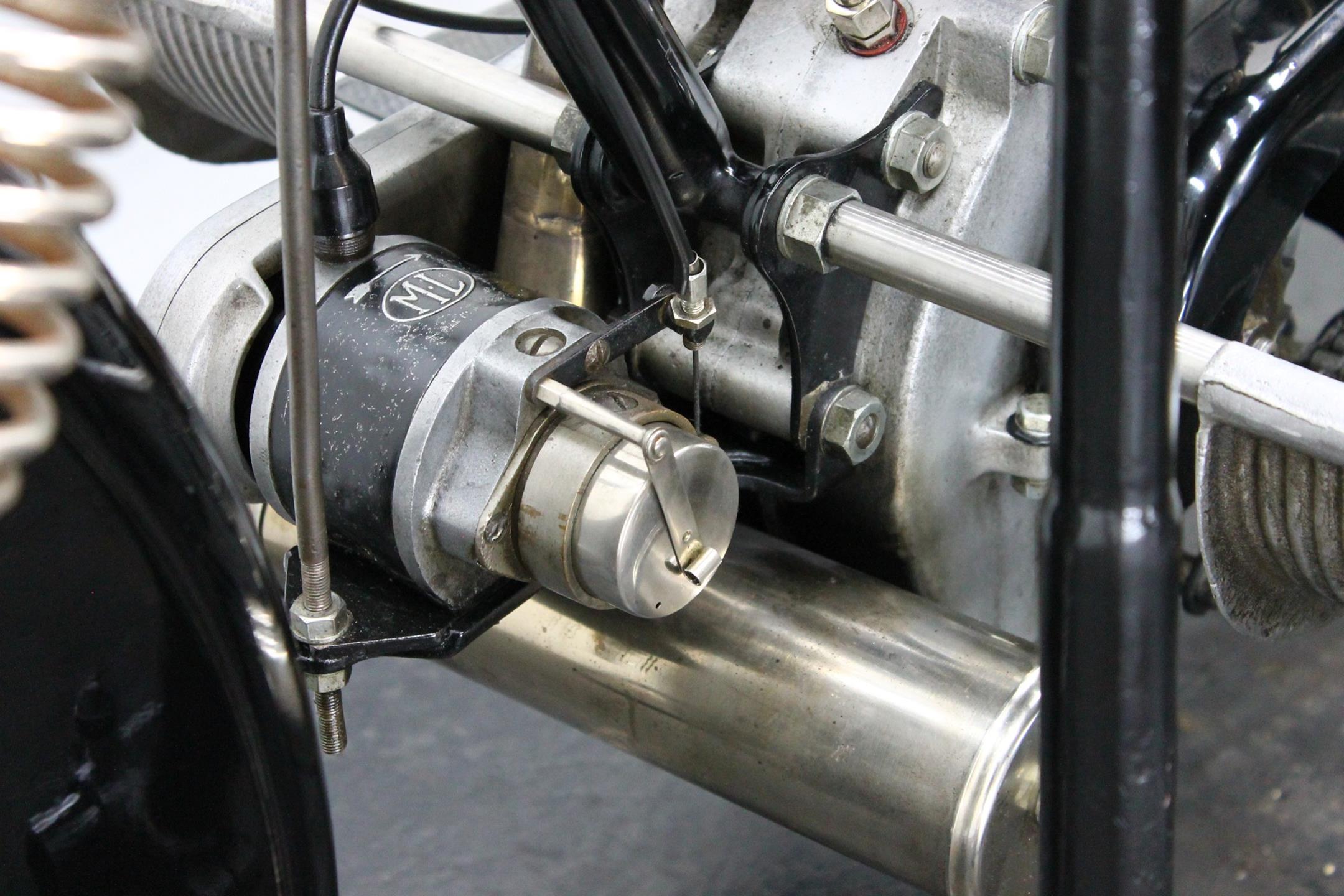 1925 Norton Big Four with Sidecar engine close view
