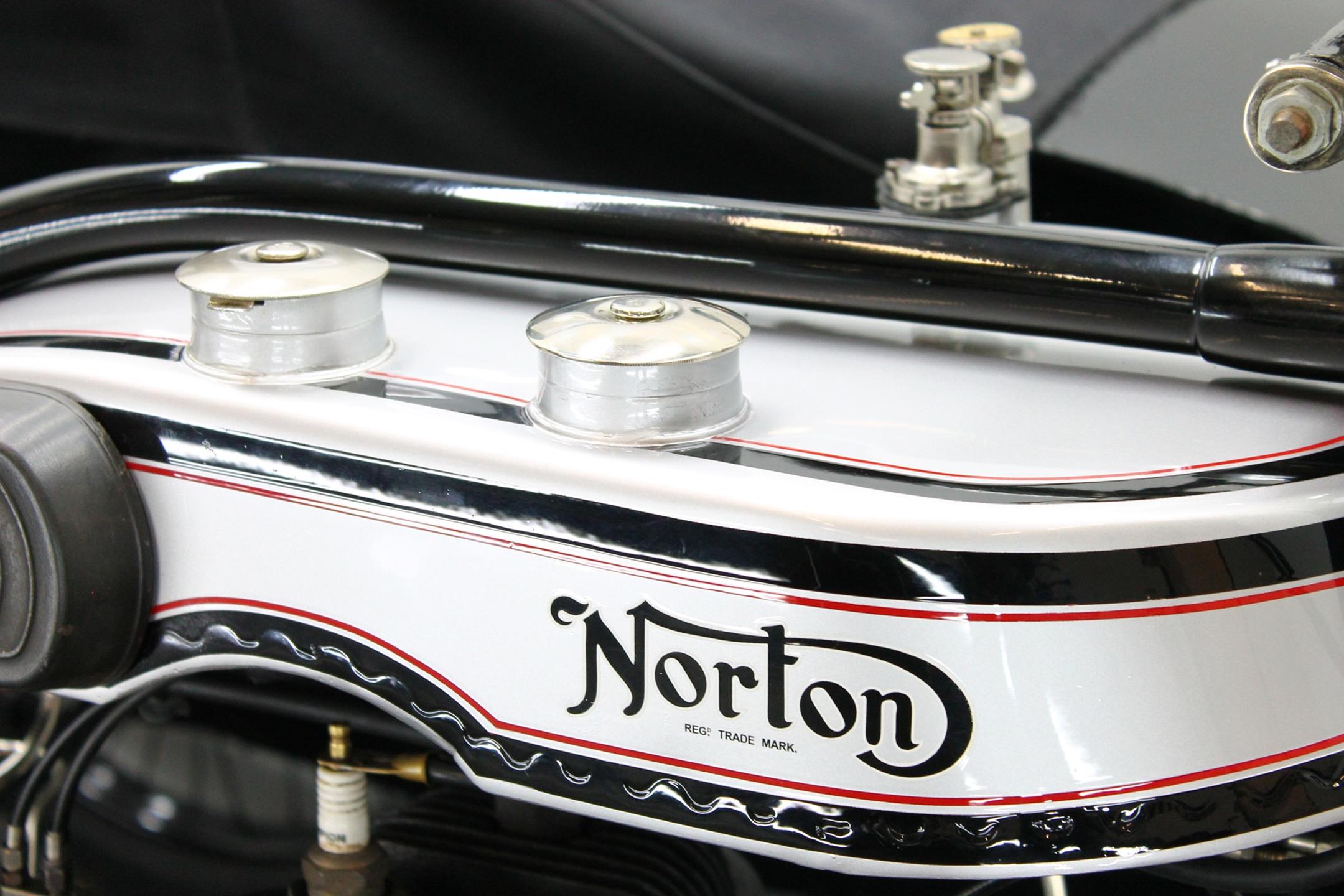 1925 Norton Big Four with Sidecar logo detail