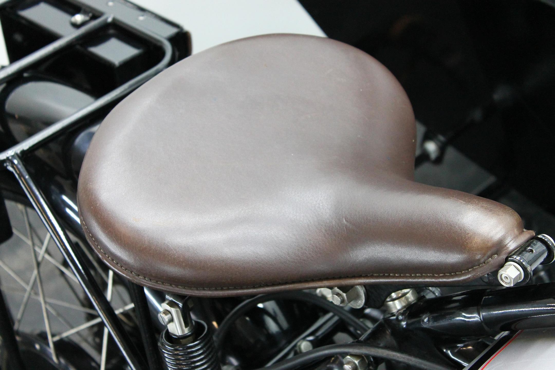 1925 Norton Big Four with Sidecar engine seat view
