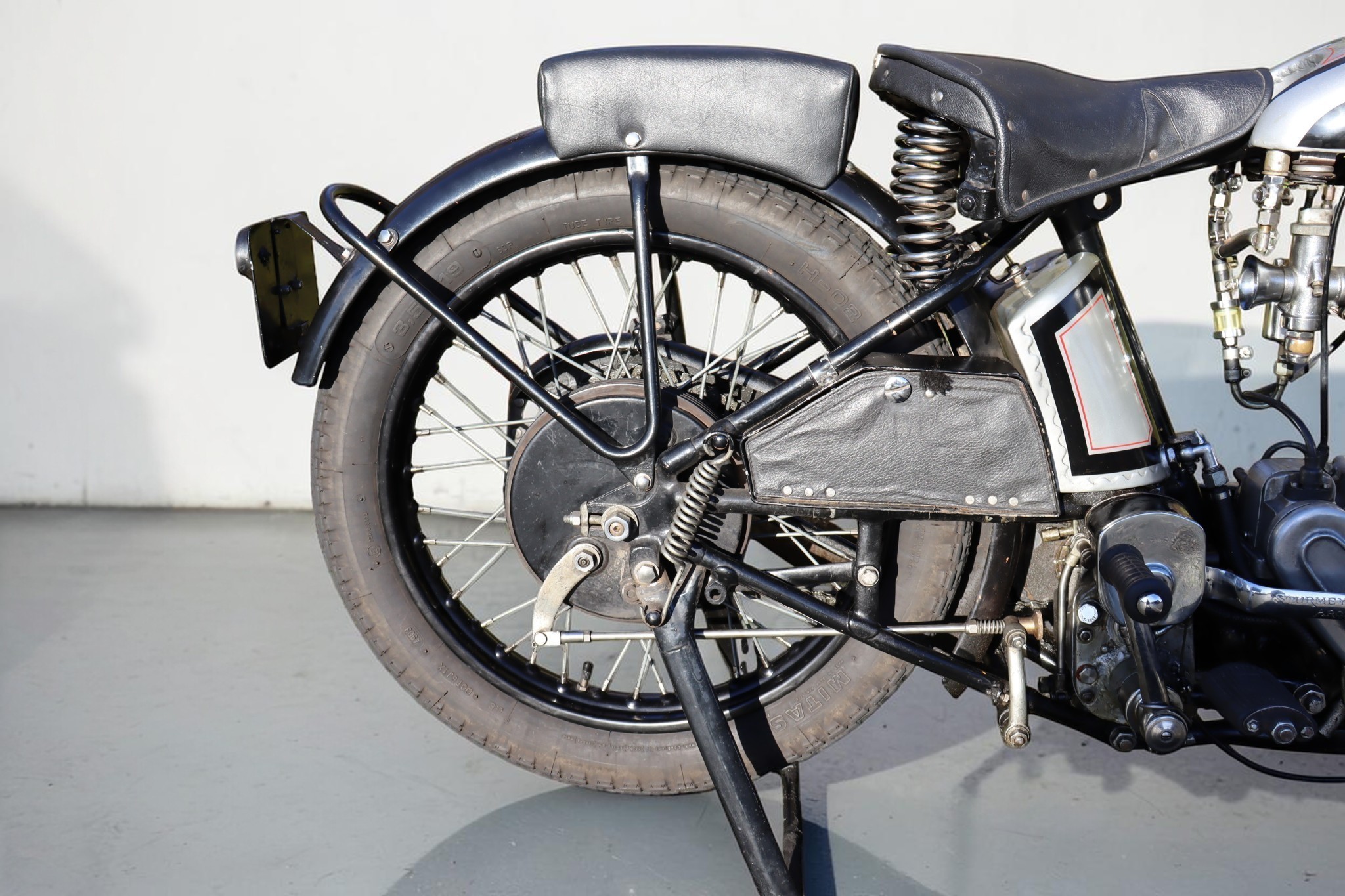 1930 Norton Model CS1 rear side view