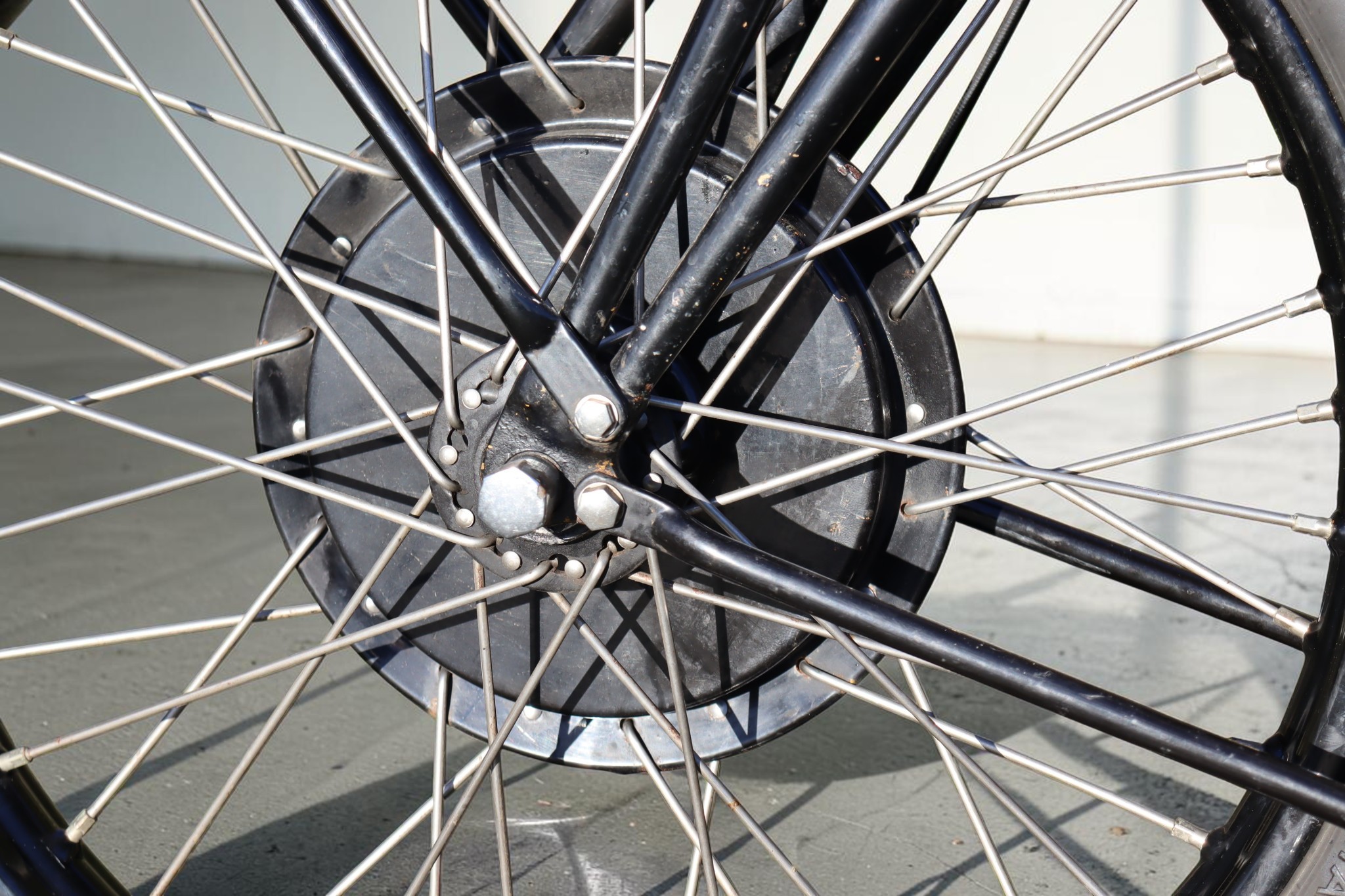 1930 Norton Model CS1 spoke detail