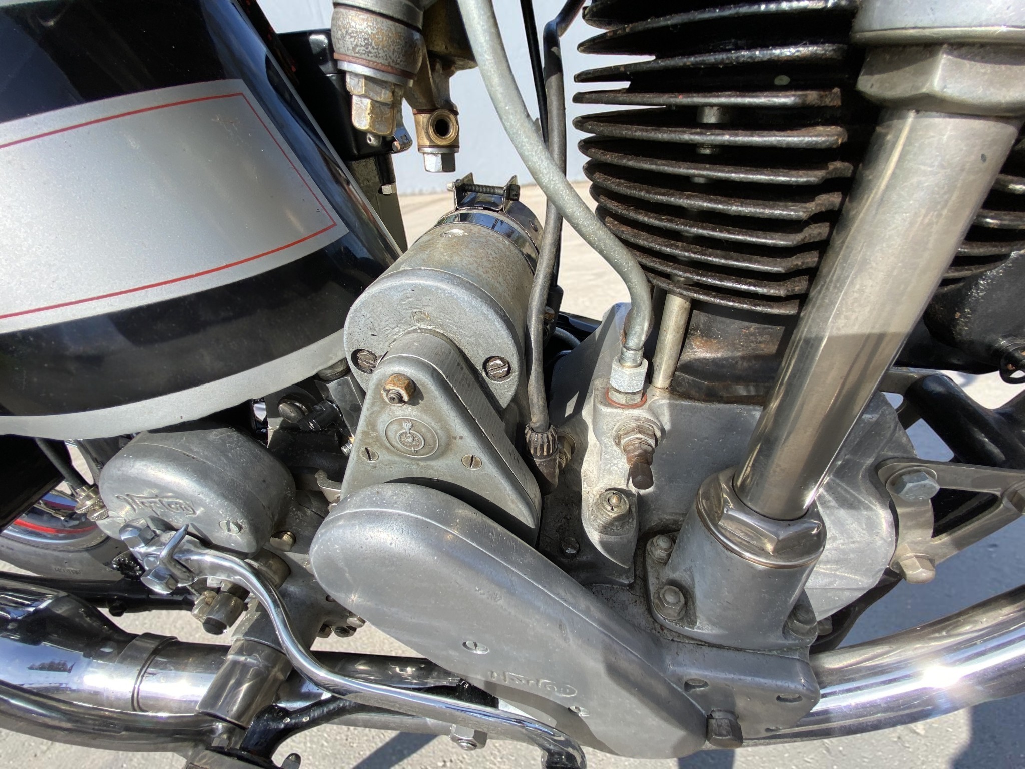 1939 Norton International Model 30 engine parts detail