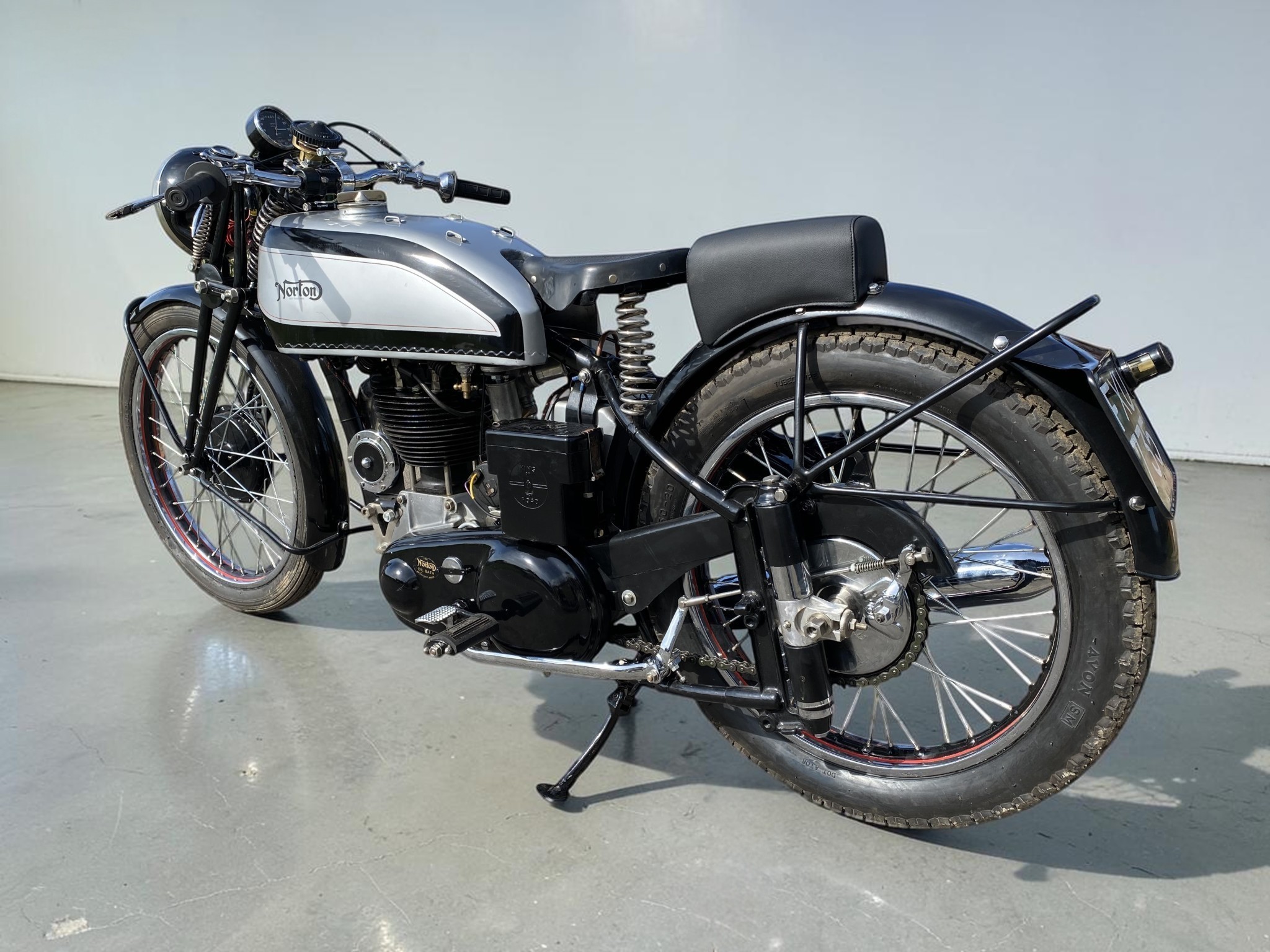 1939 Norton International Model 30 rear left view