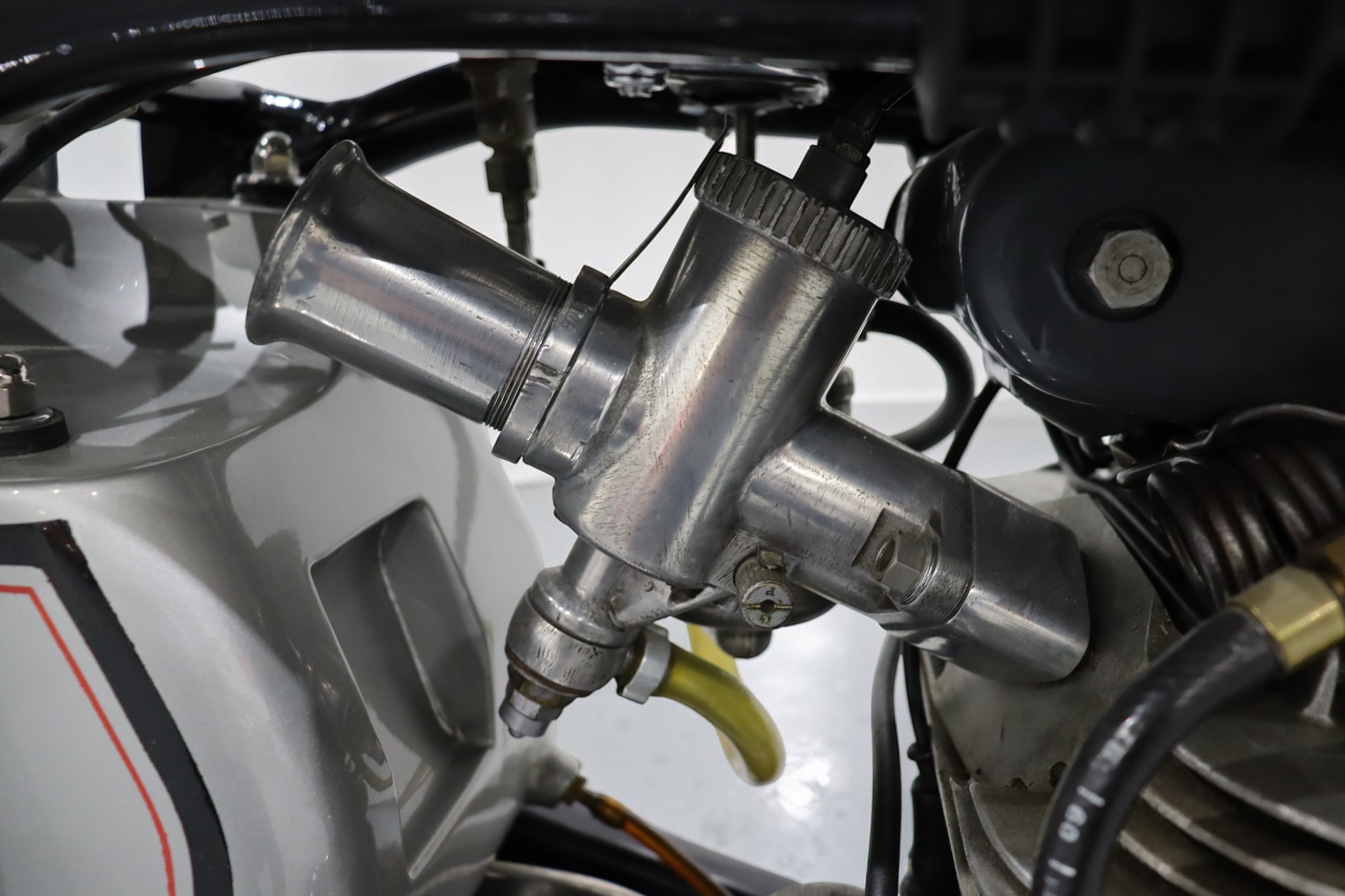 1955 Norton Manx Model 40M engine pipe detail