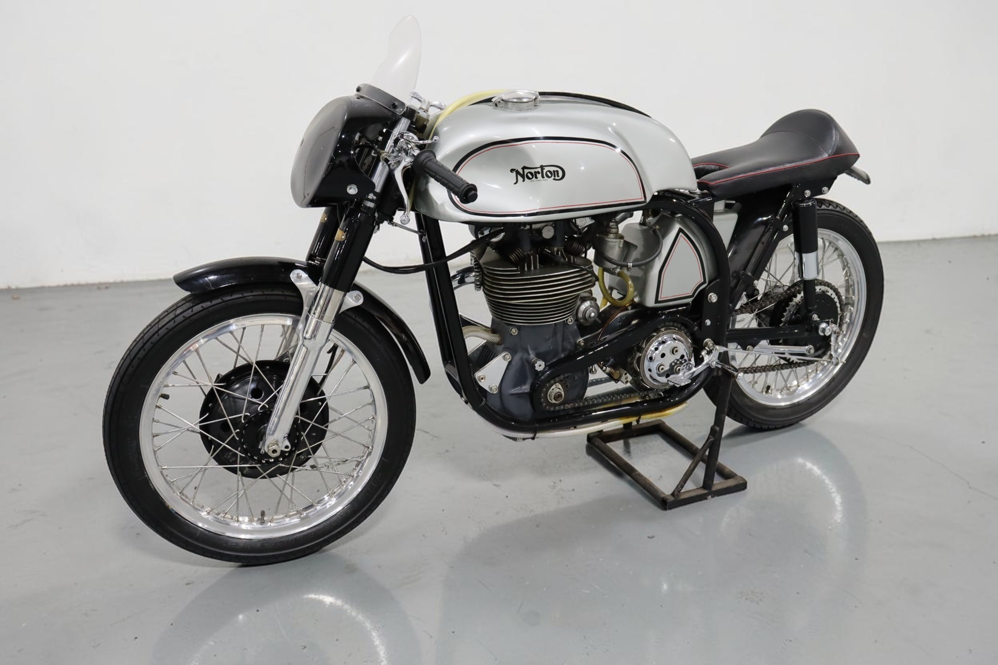 1955 Norton Manx Model 40M front left view