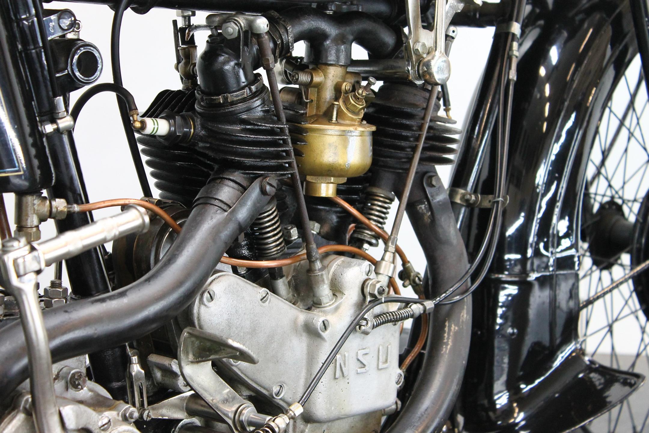 1927 NSU 502 Sport engine close view