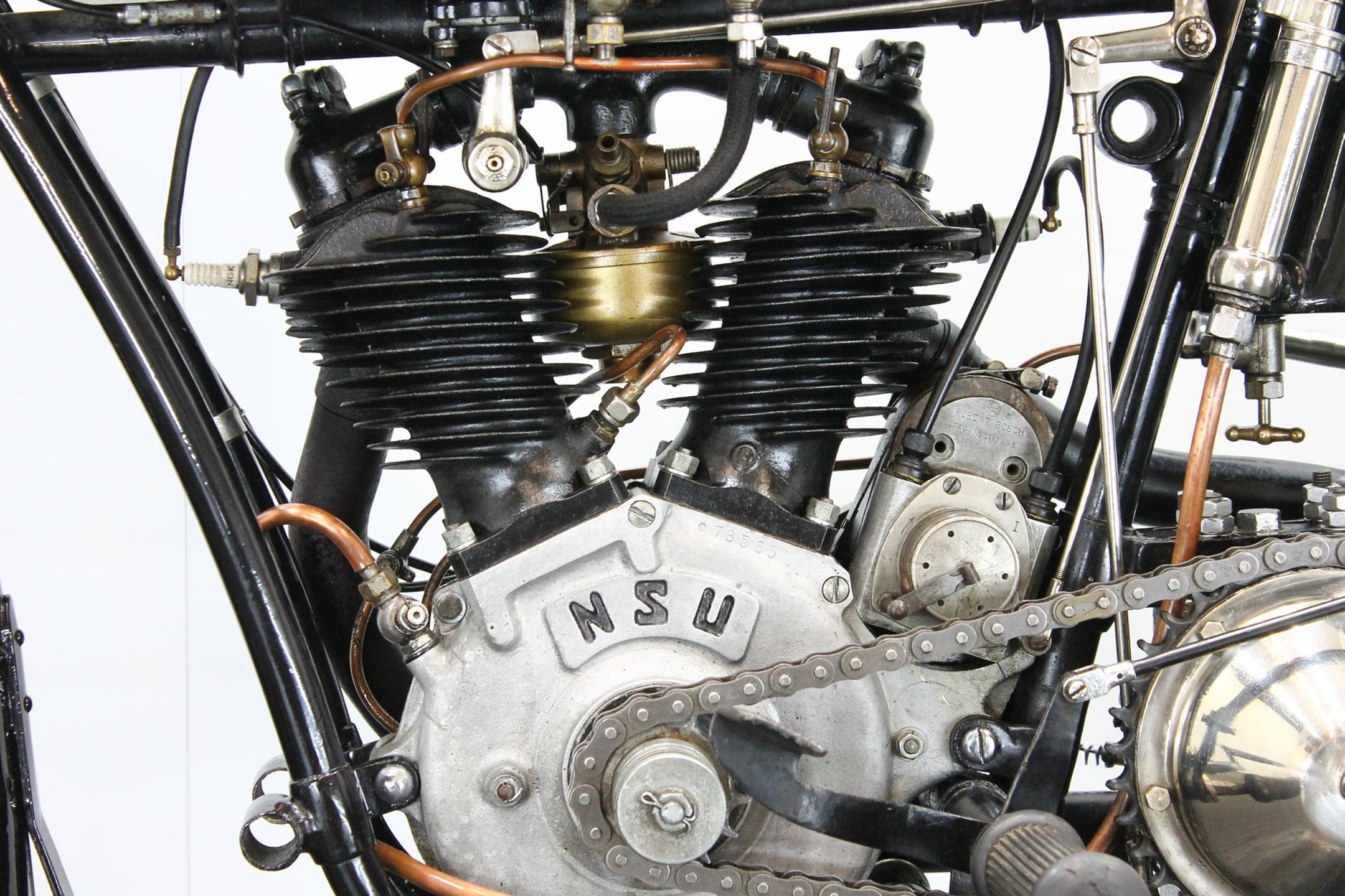 1927 NSU 502 Sport engine close