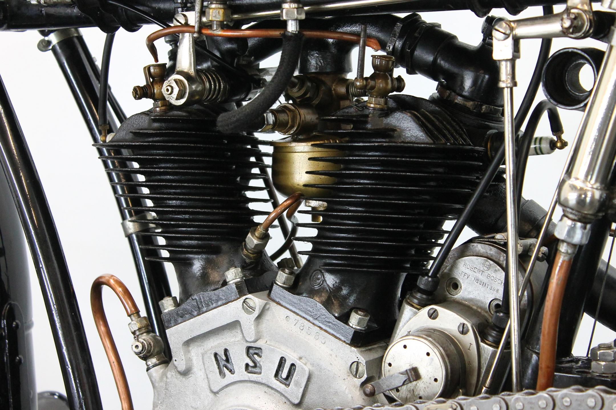 1927 NSU 502 Sport engine view