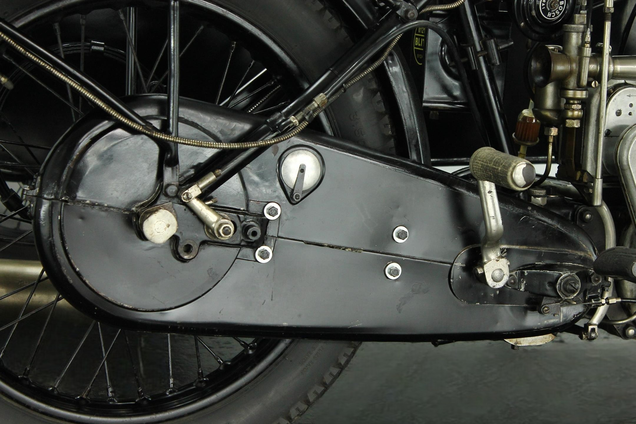 1928 Sunbeam 6 with Sidecar chain detail