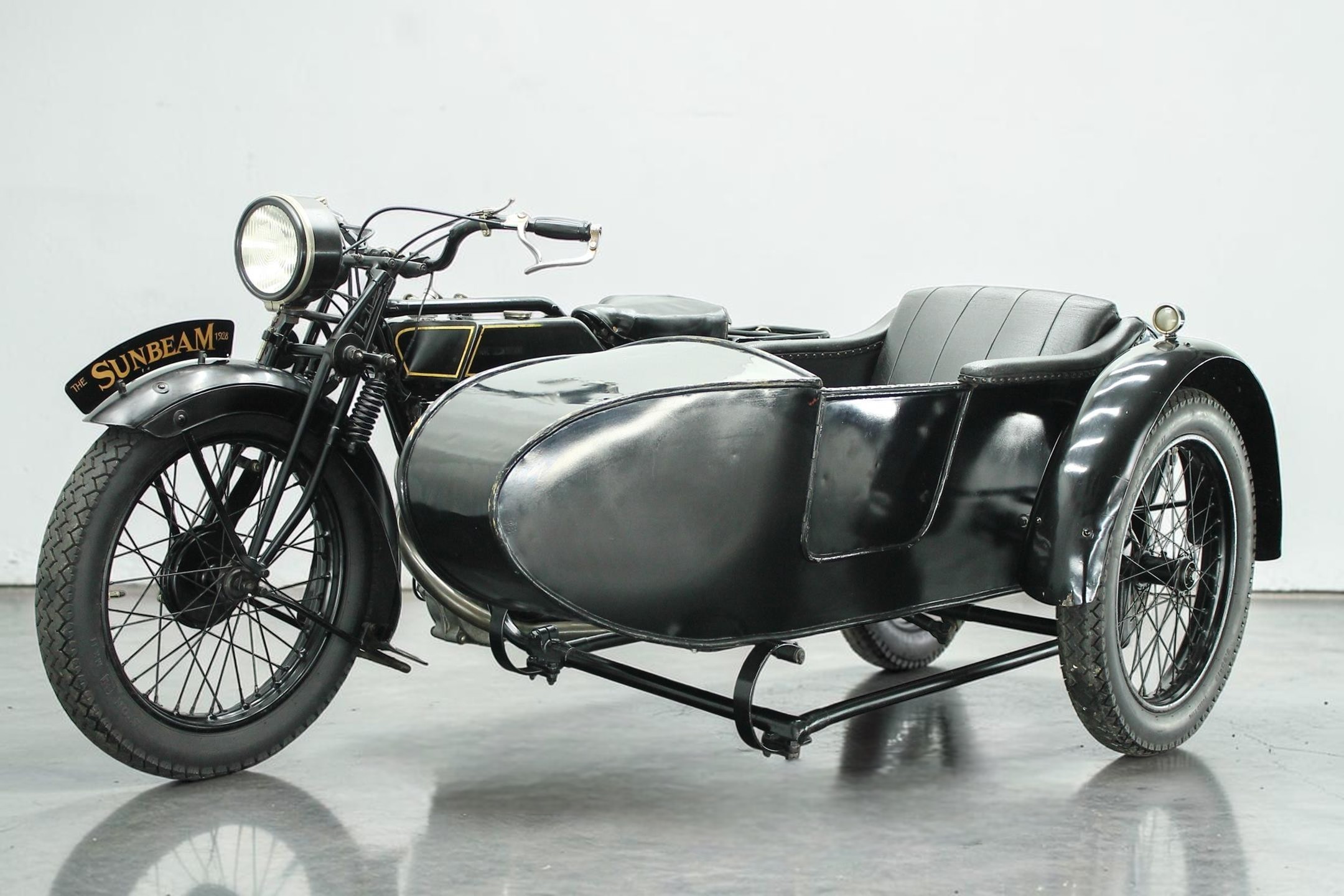 1928 Sunbeam 6 with Sidecar front left view