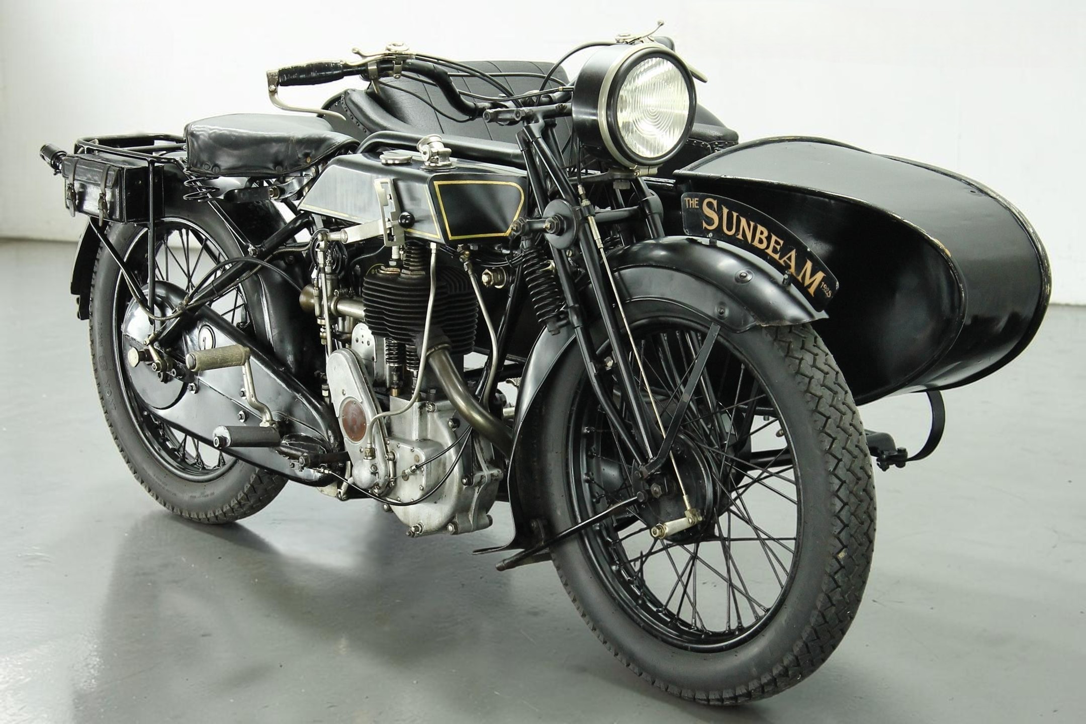 1928 Sunbeam 6 with Sidecar front right view