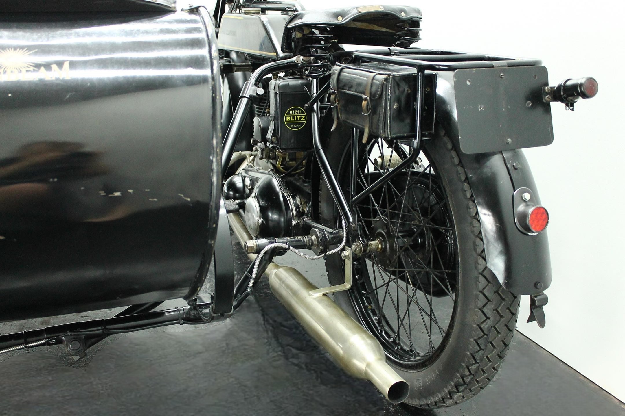 1928 Sunbeam 6 with Sidecar rear close view