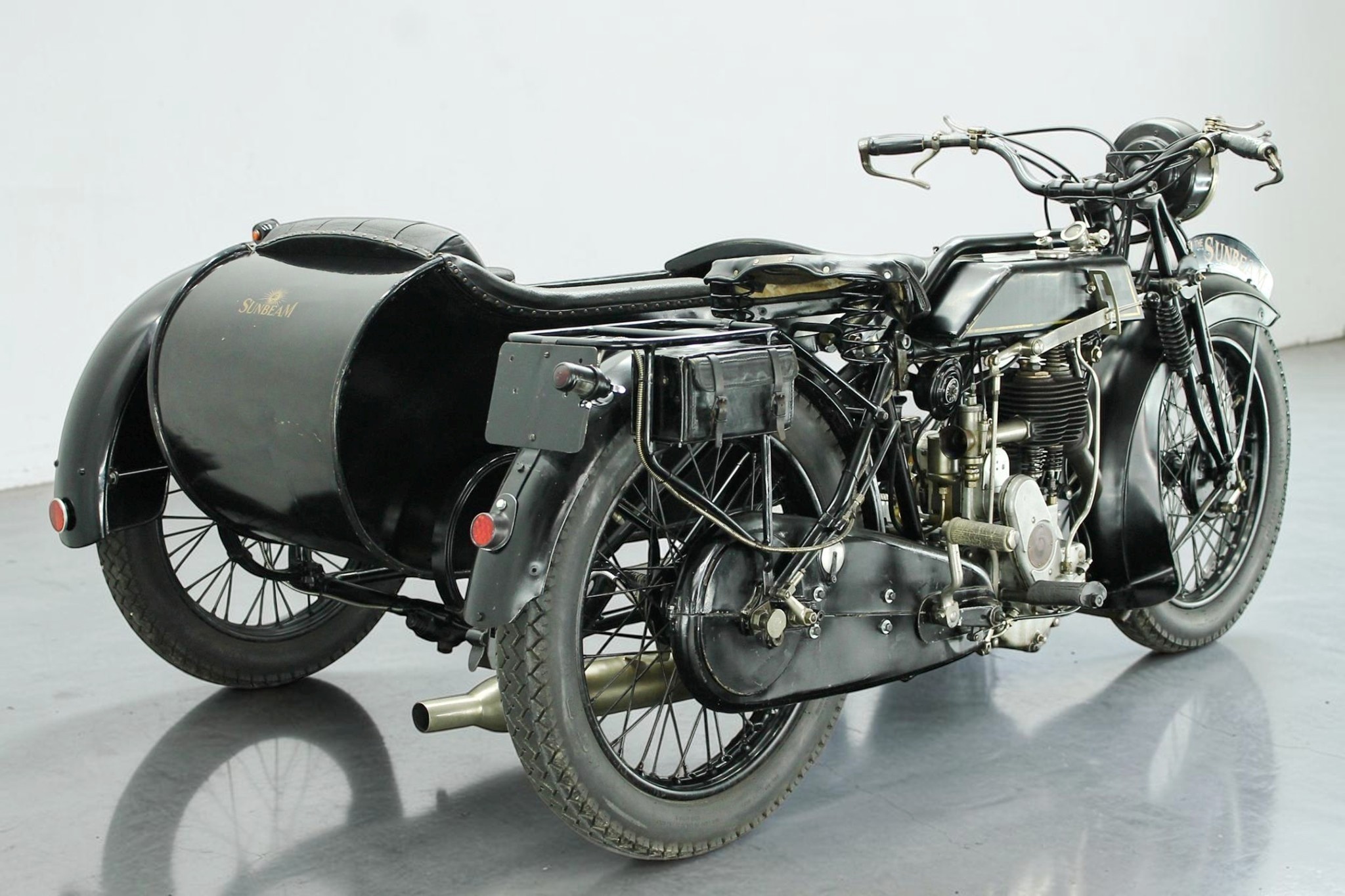 1928 Sunbeam 6 with Sidecar rear right view