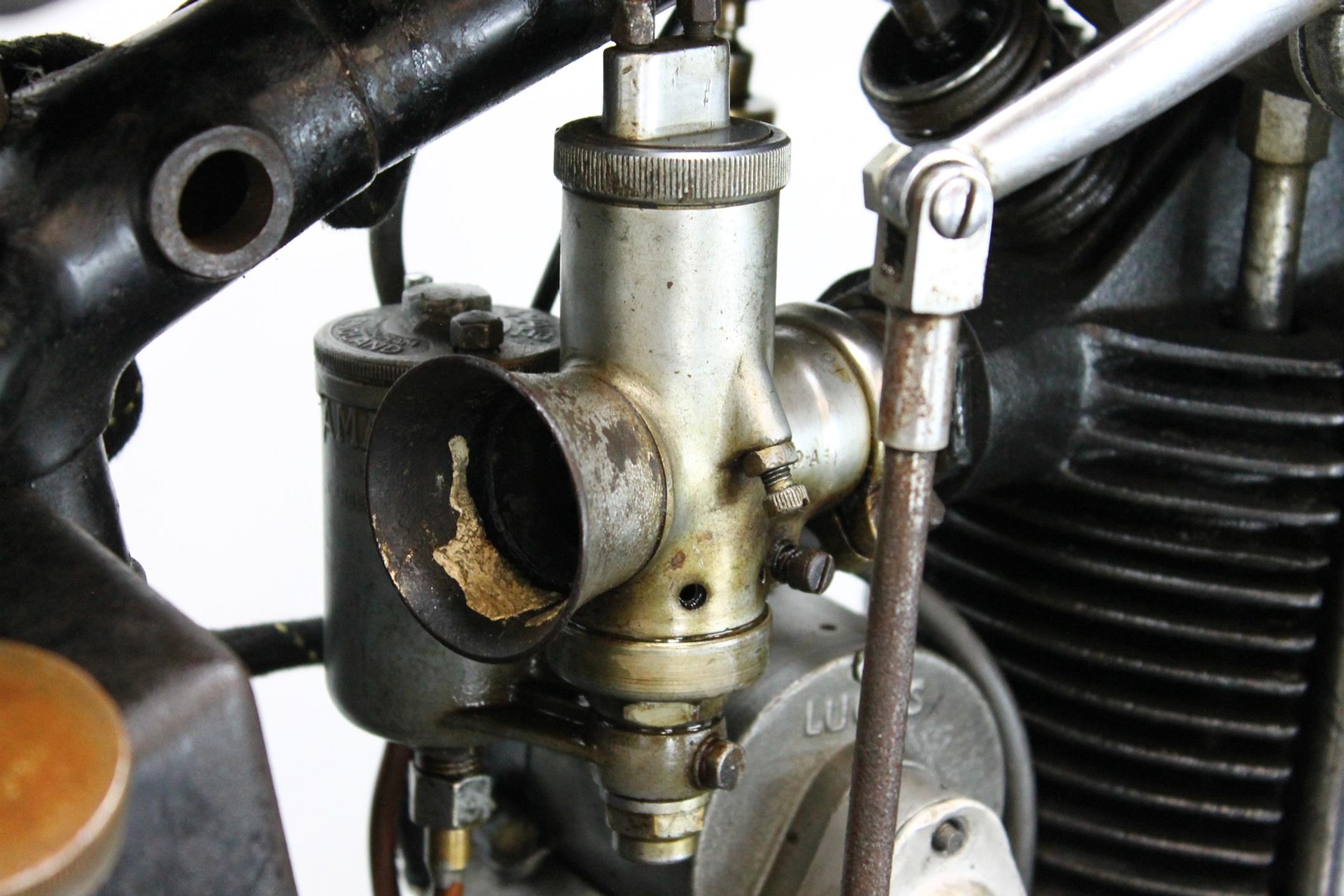 1932 Sunbeam 9A carburetor detail