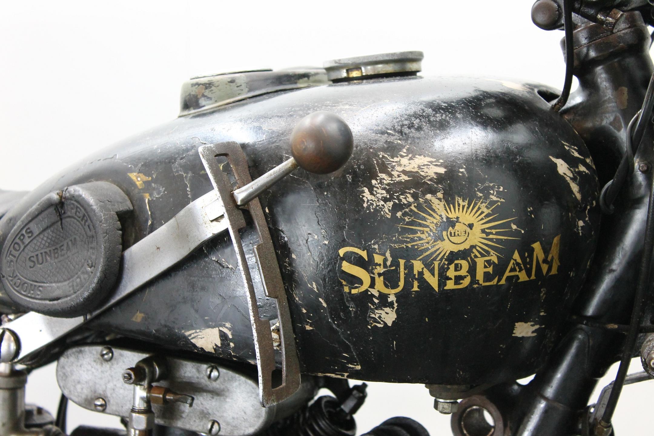1932 Sunbeam 9A controls detail