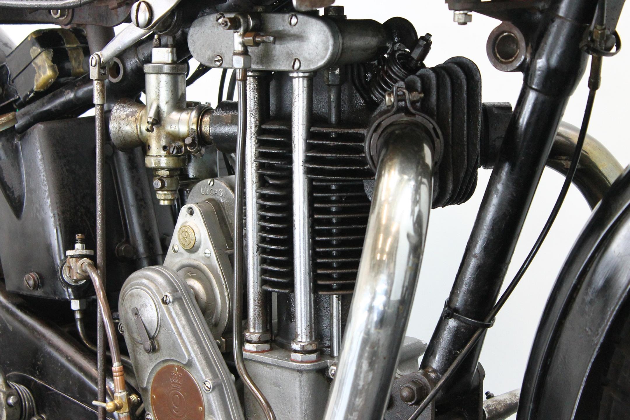 1932 Sunbeam 9A cyclinder left view