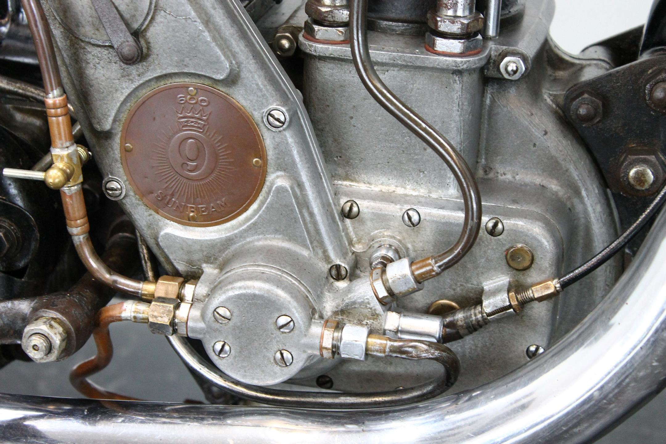 1932 Sunbeam 9A front engine detail