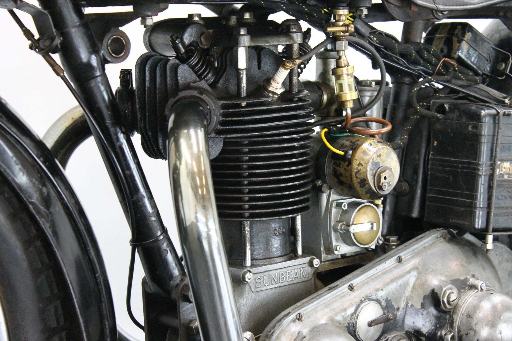 1932 Sunbeam 9A engine left side