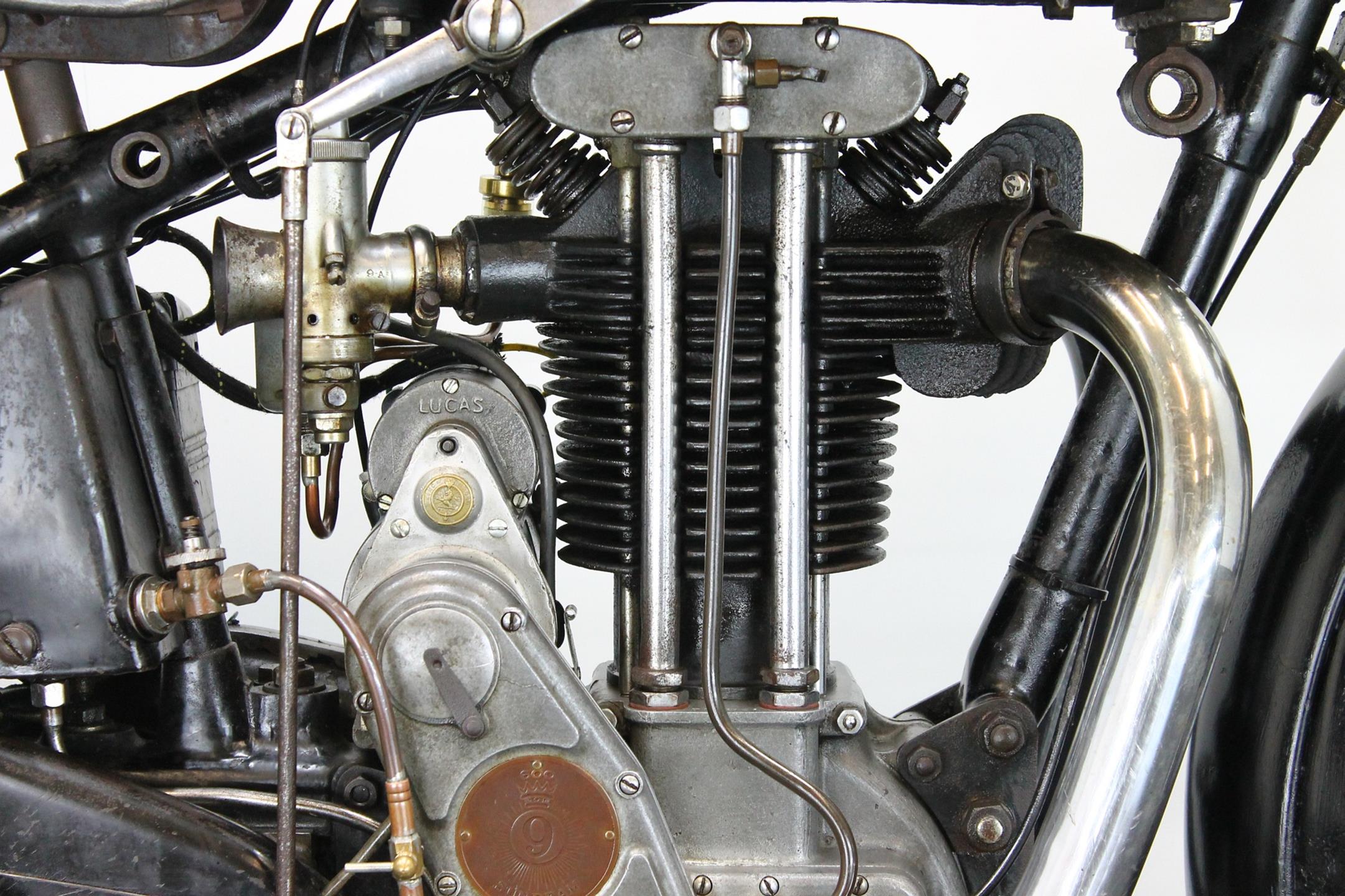 1932 Sunbeam 9A front engine view