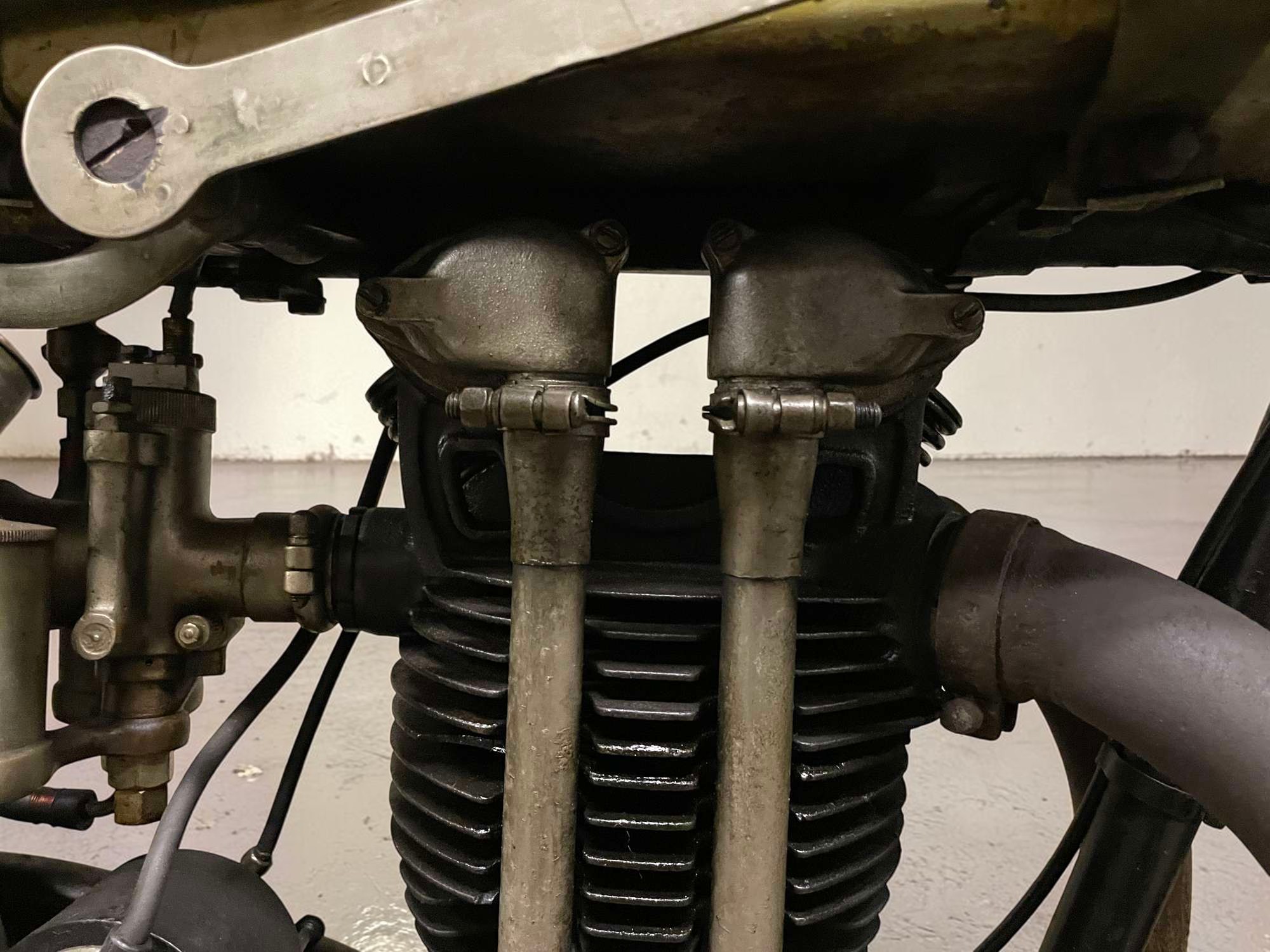 1927 Triumph Model TT cylinder detail