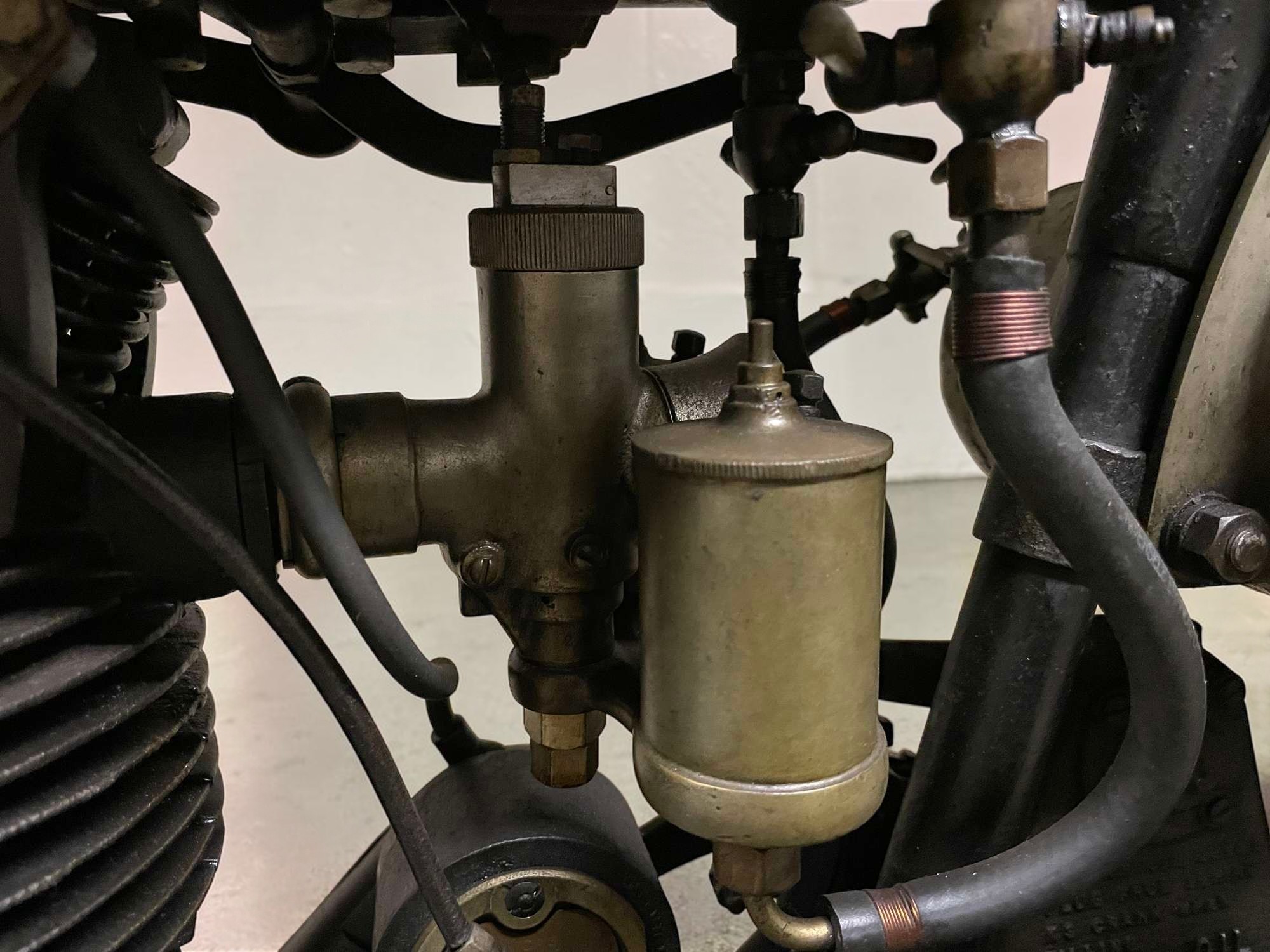 1927 Triumph Model TT engine close view