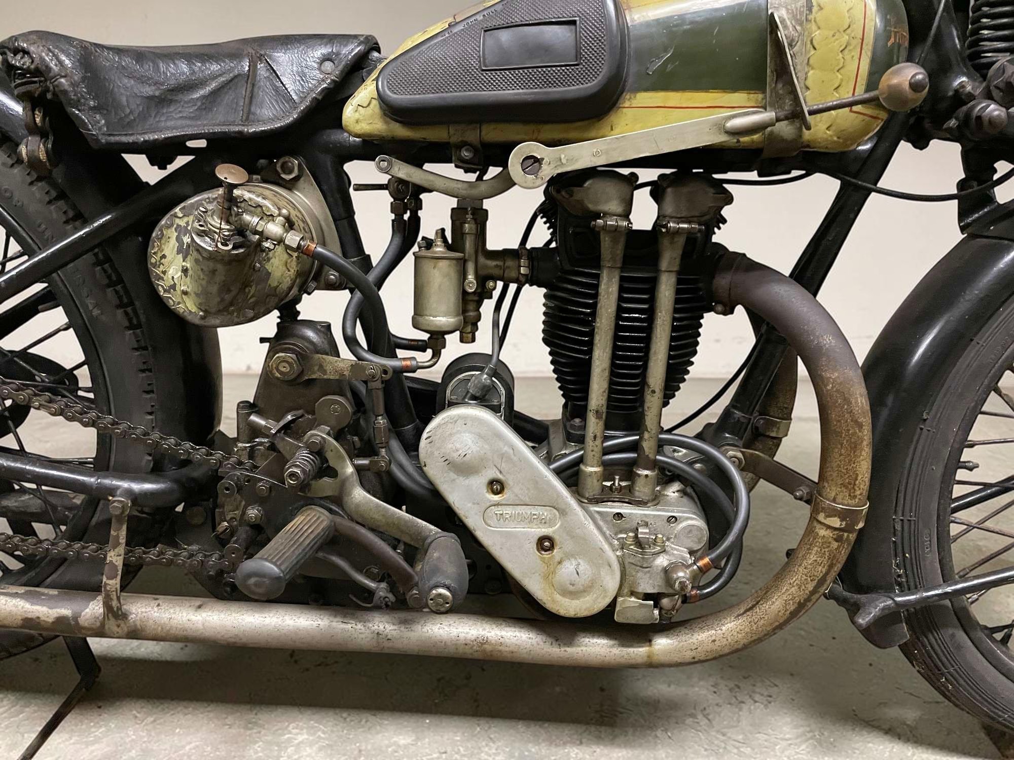 1927 Triumph Model TT engine right detail