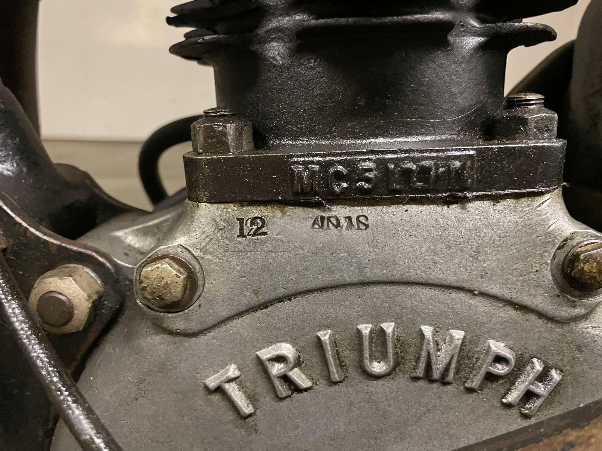 1927 Triumph Model TT engine view