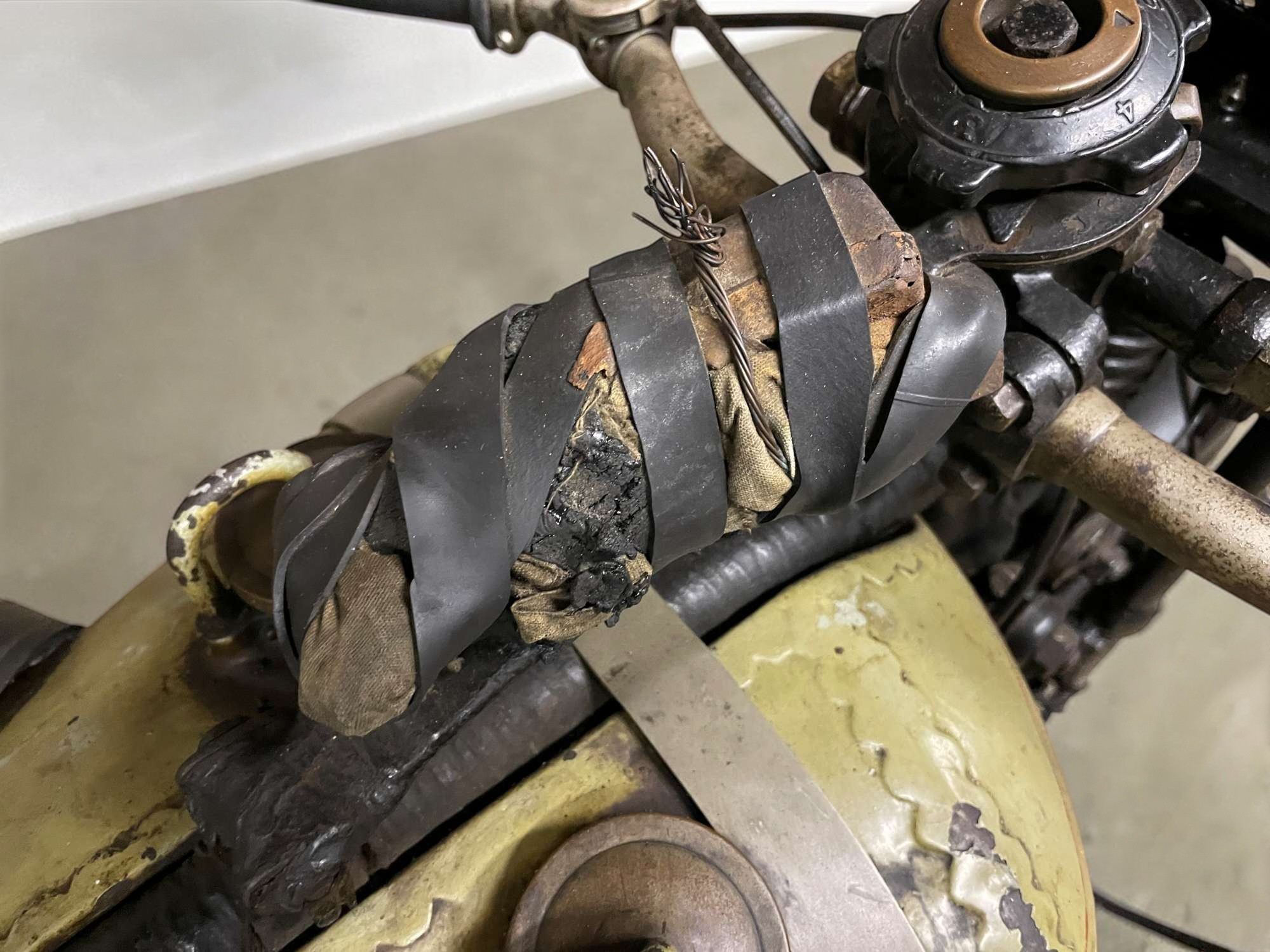 1927 Triumph Model TT petrol top detail