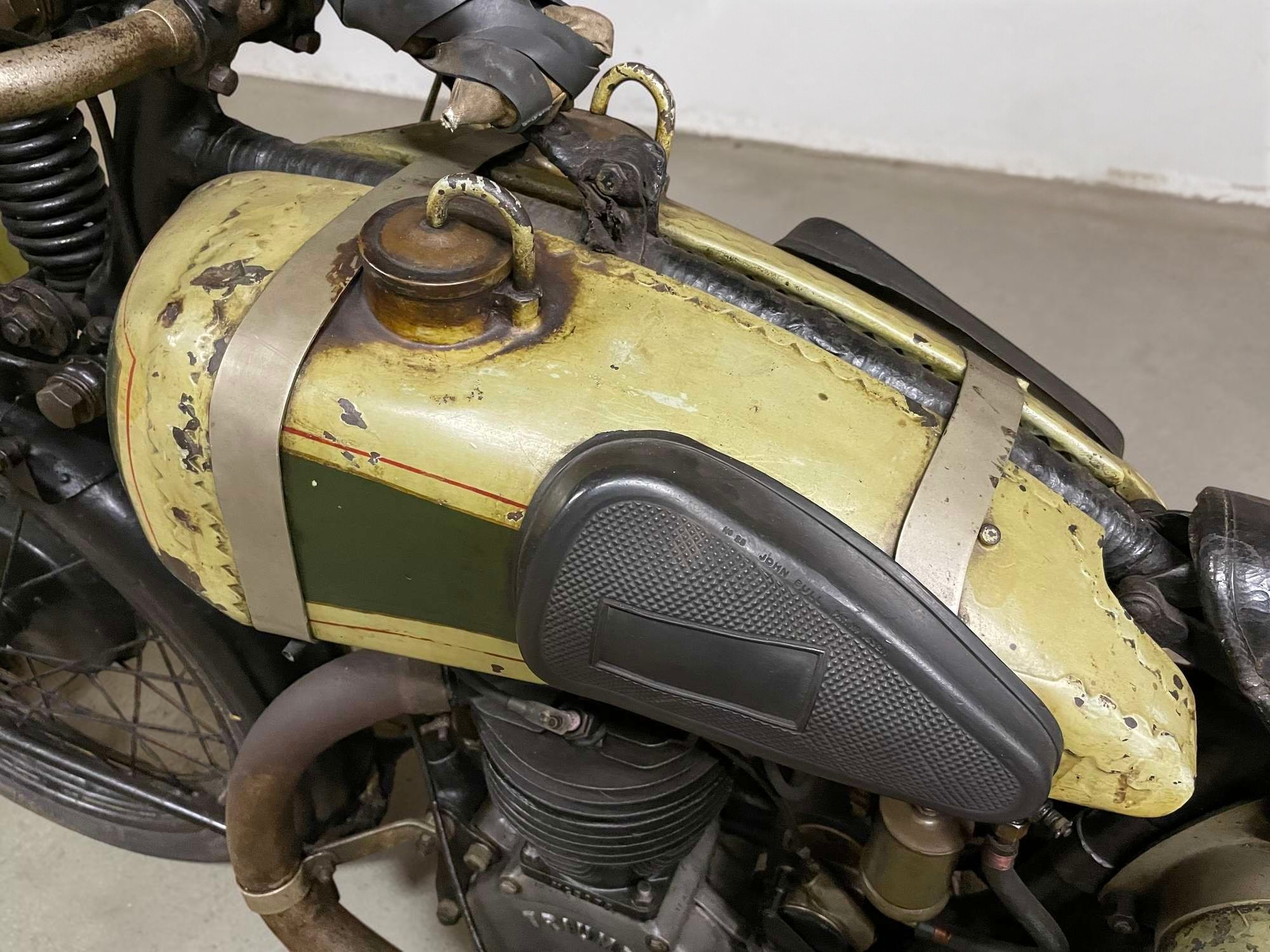 1927 Triumph Model TT tank detail