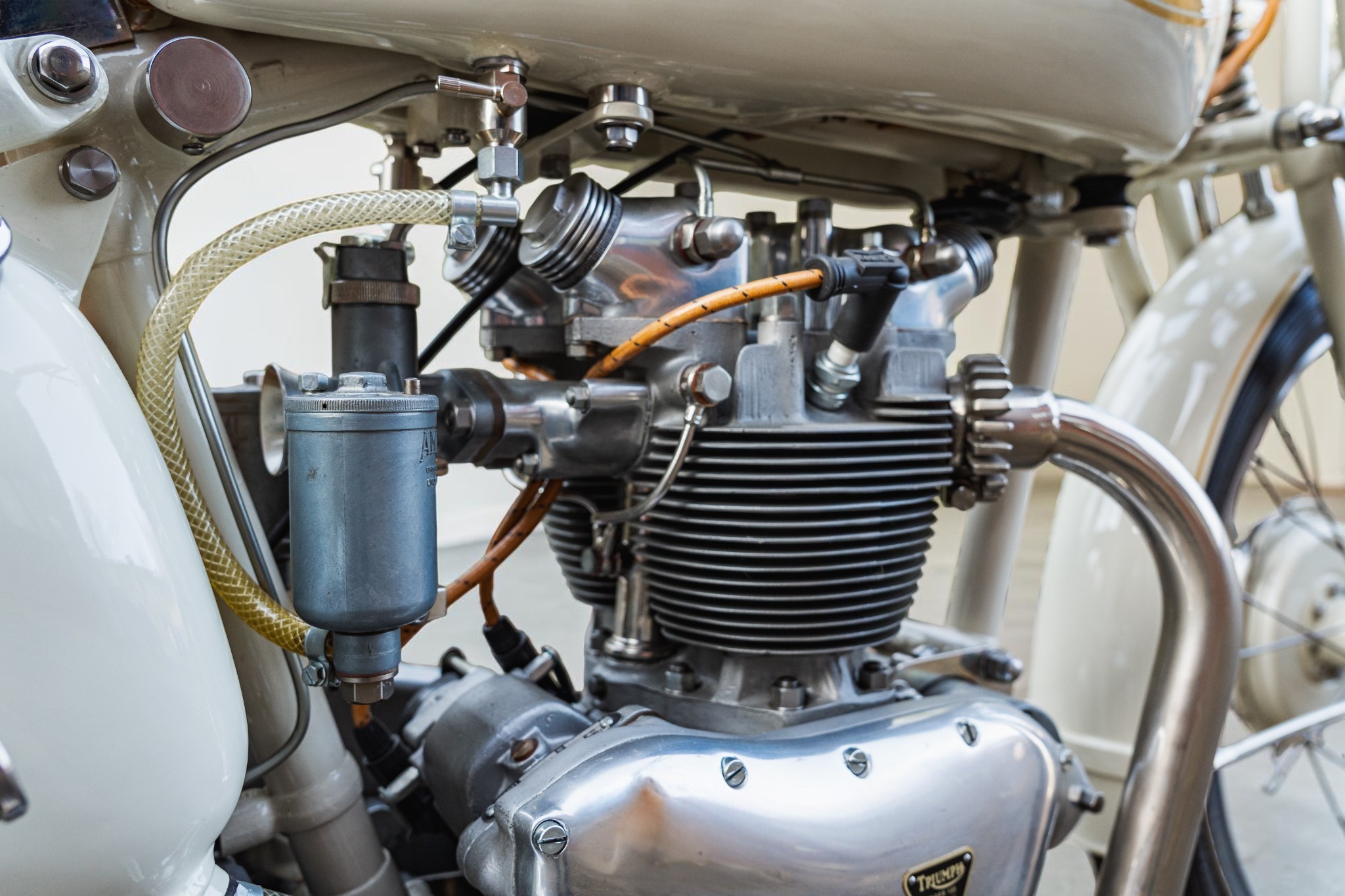 1946 Triumph Model T100 engine close