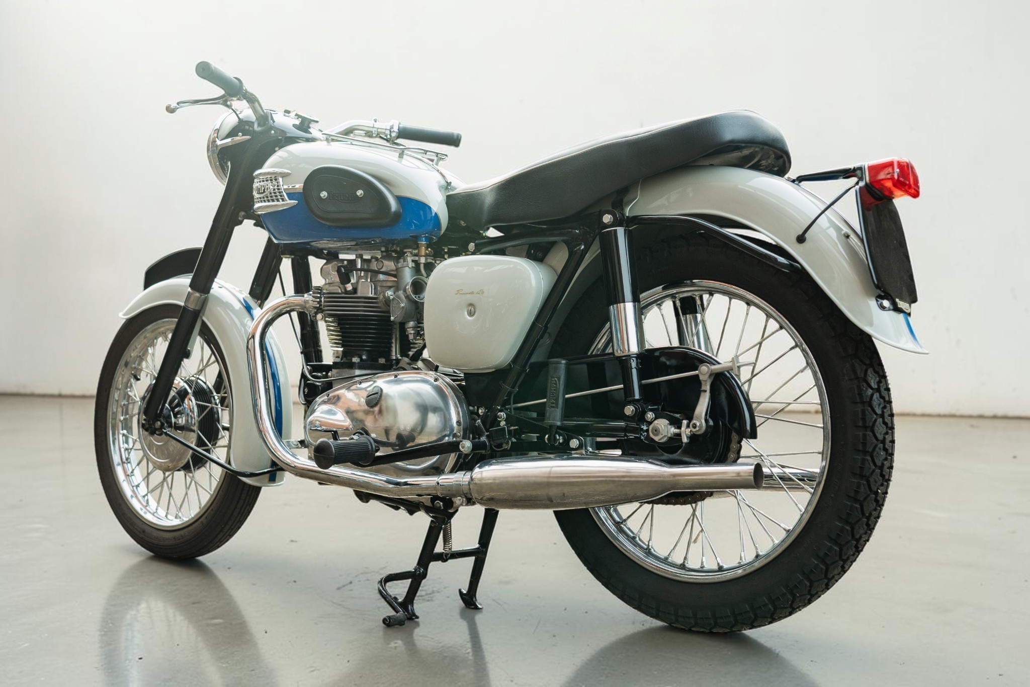 1959 Triumph Model T120 Bonneville rear left view