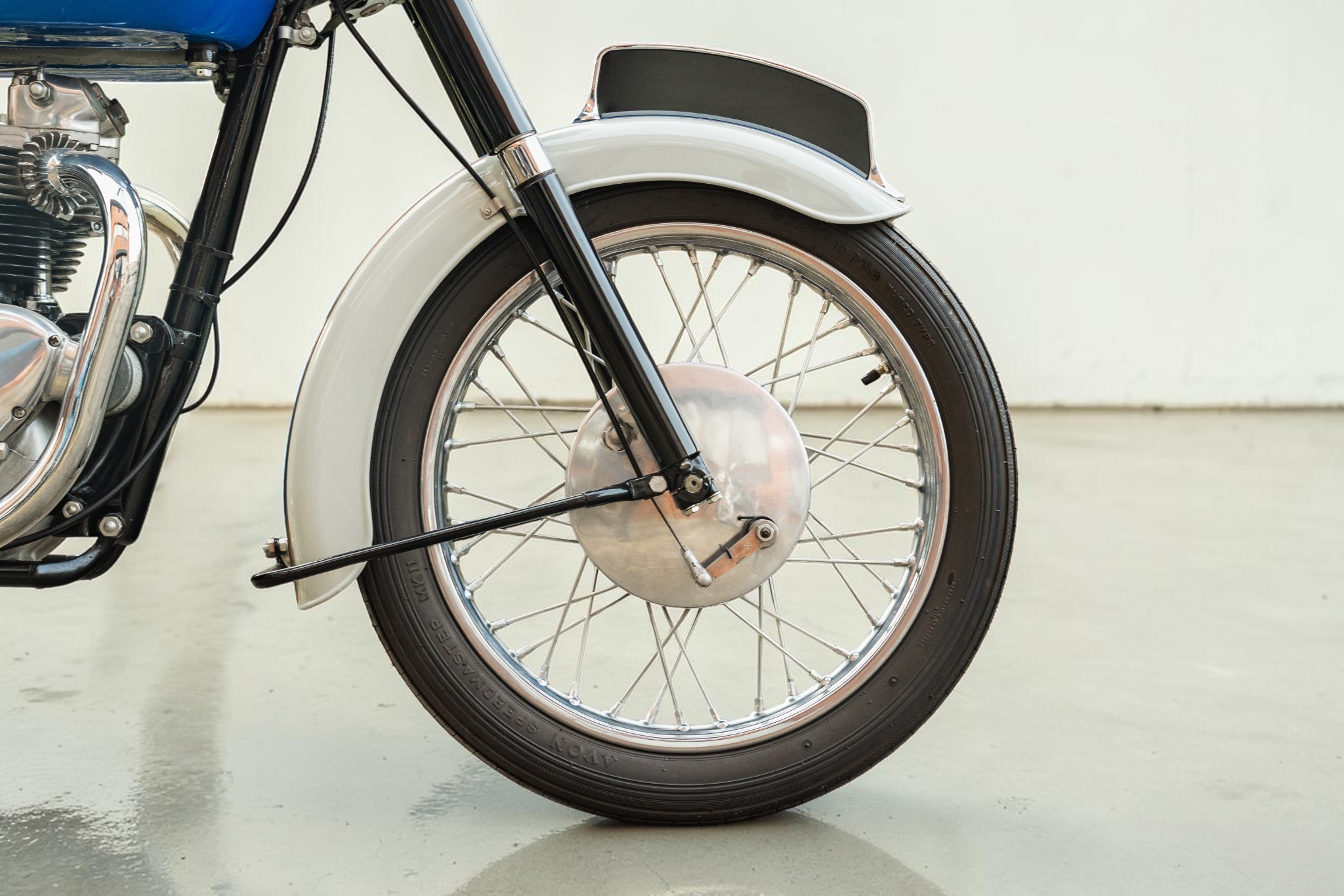 1959 Triumph Model T120 Bonneville wheel detail