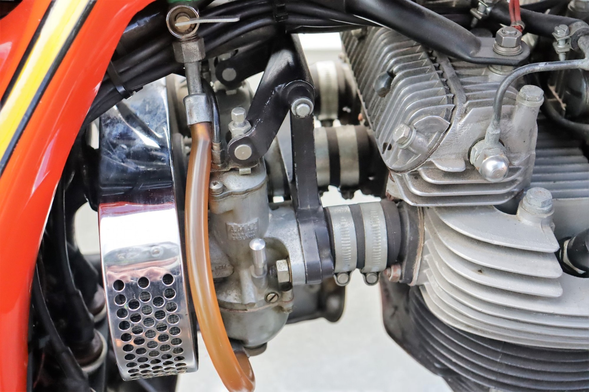 1973 Triumph Model X75 Hurricane carburetor detail