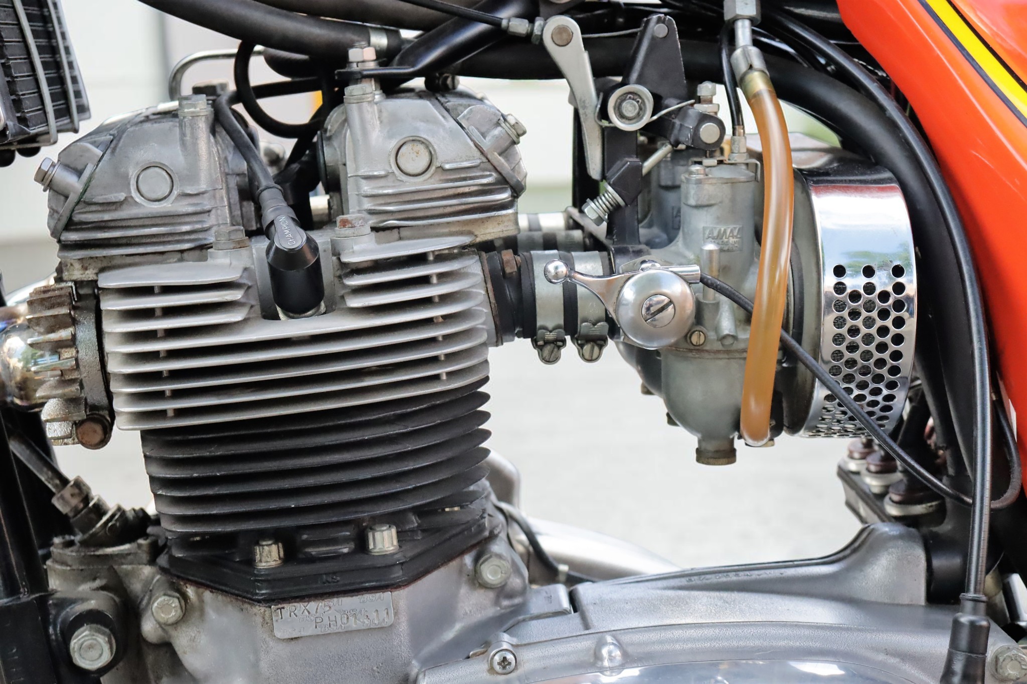 1973 Triumph Model X75 Hurricane engine detail