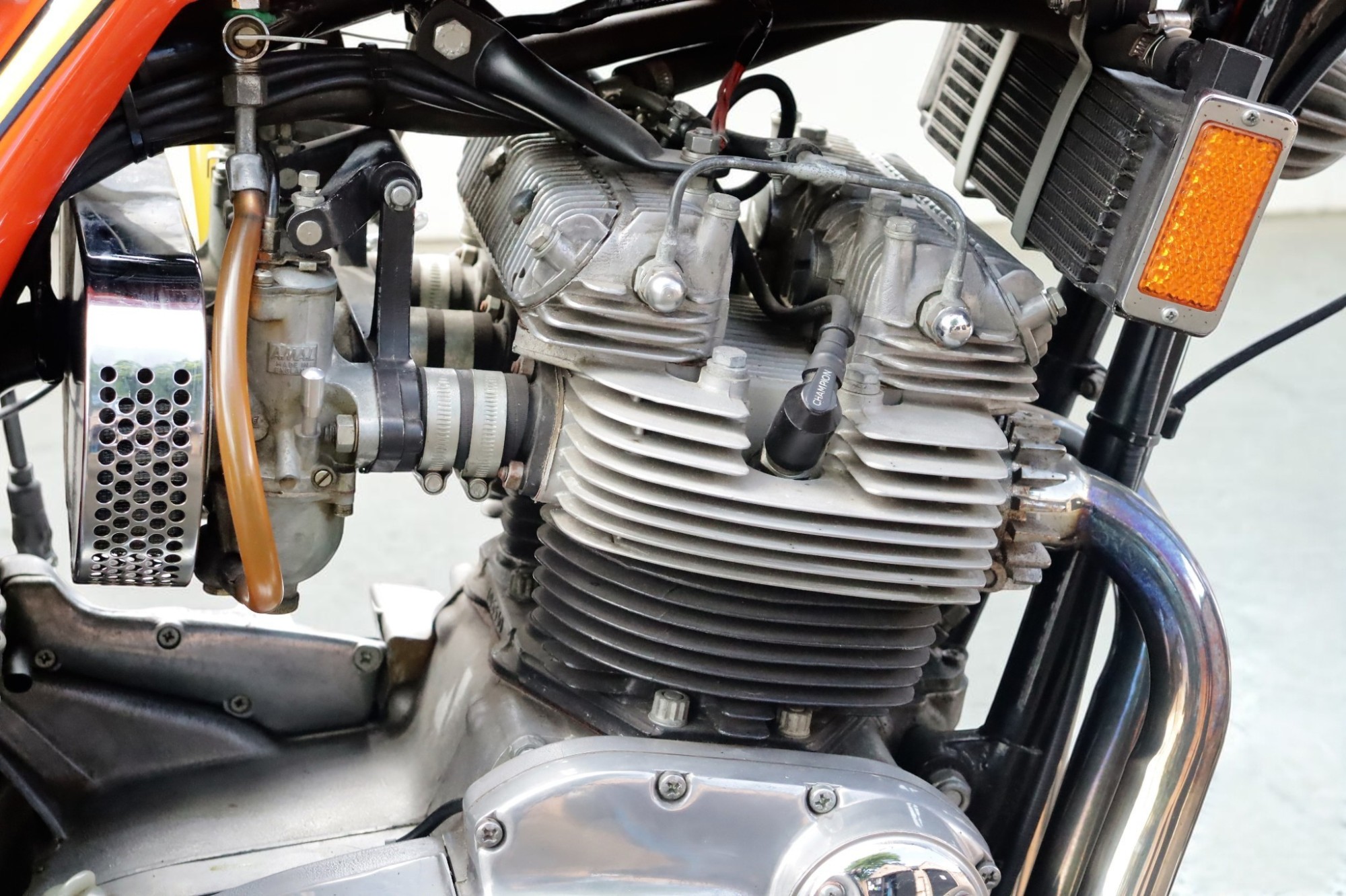 1973 Triumph Model X75 Hurricane engine view