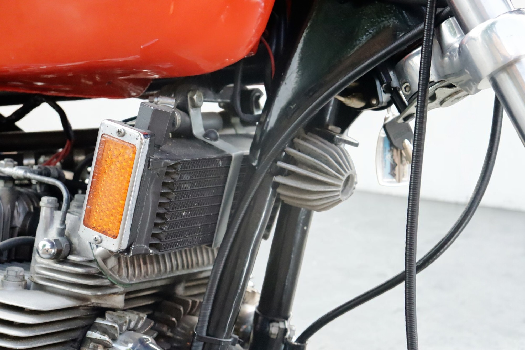 1973 Triumph Model X75 Hurricane filter detail