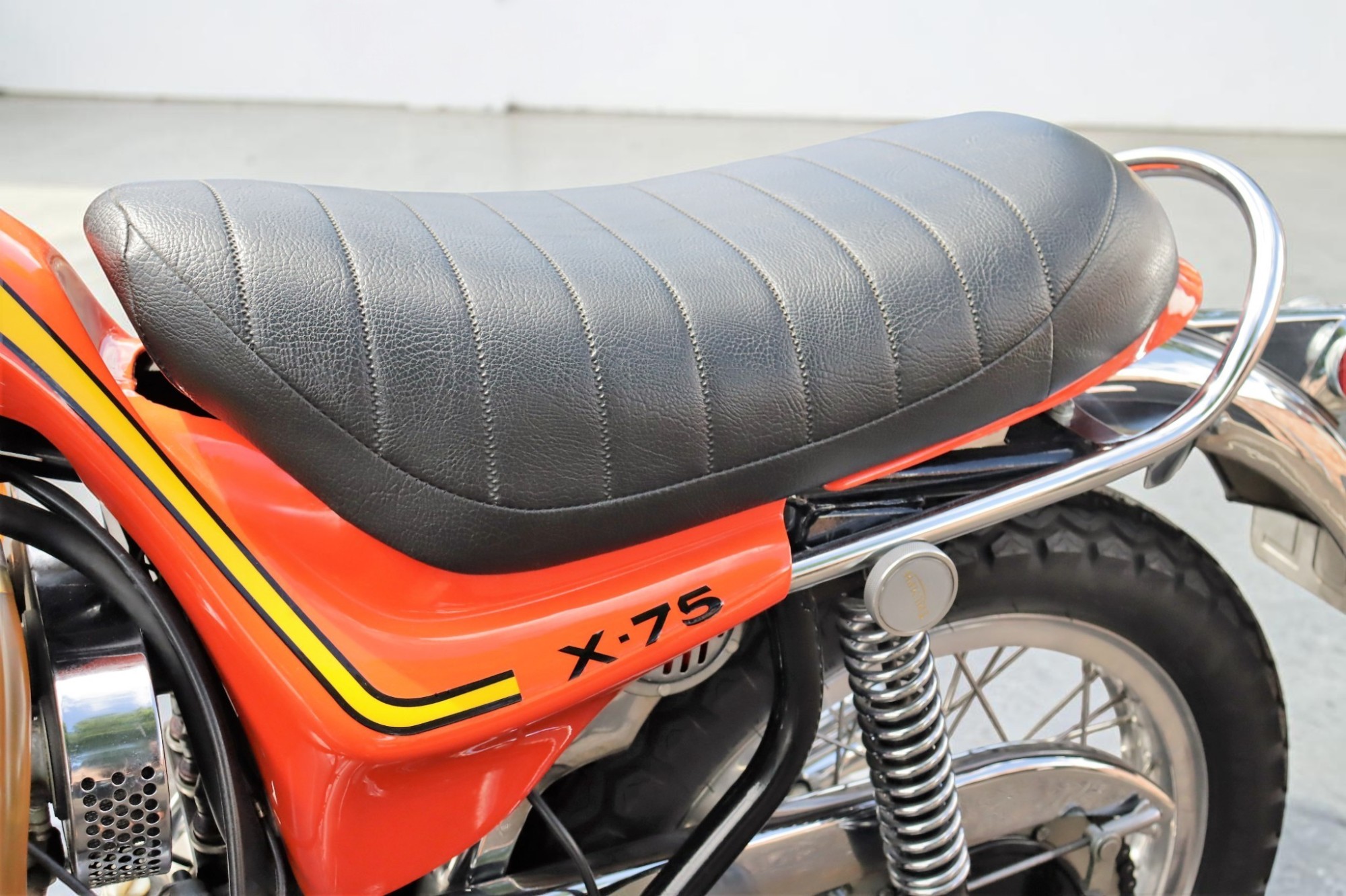 1973 Triumph Model X75 Hurricane seat detail