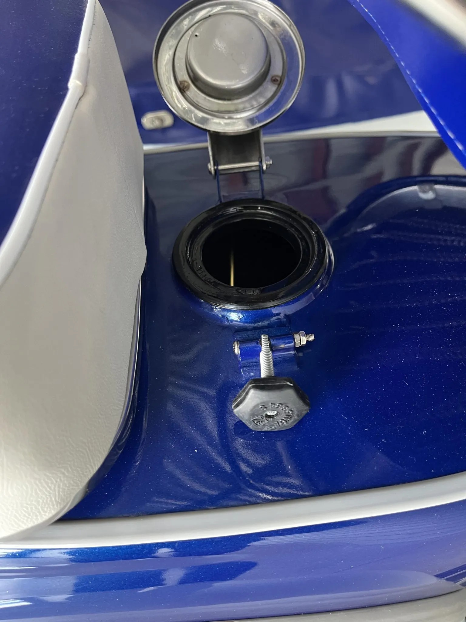 1962 Vespa VBB with Sidecar petrol cap detail