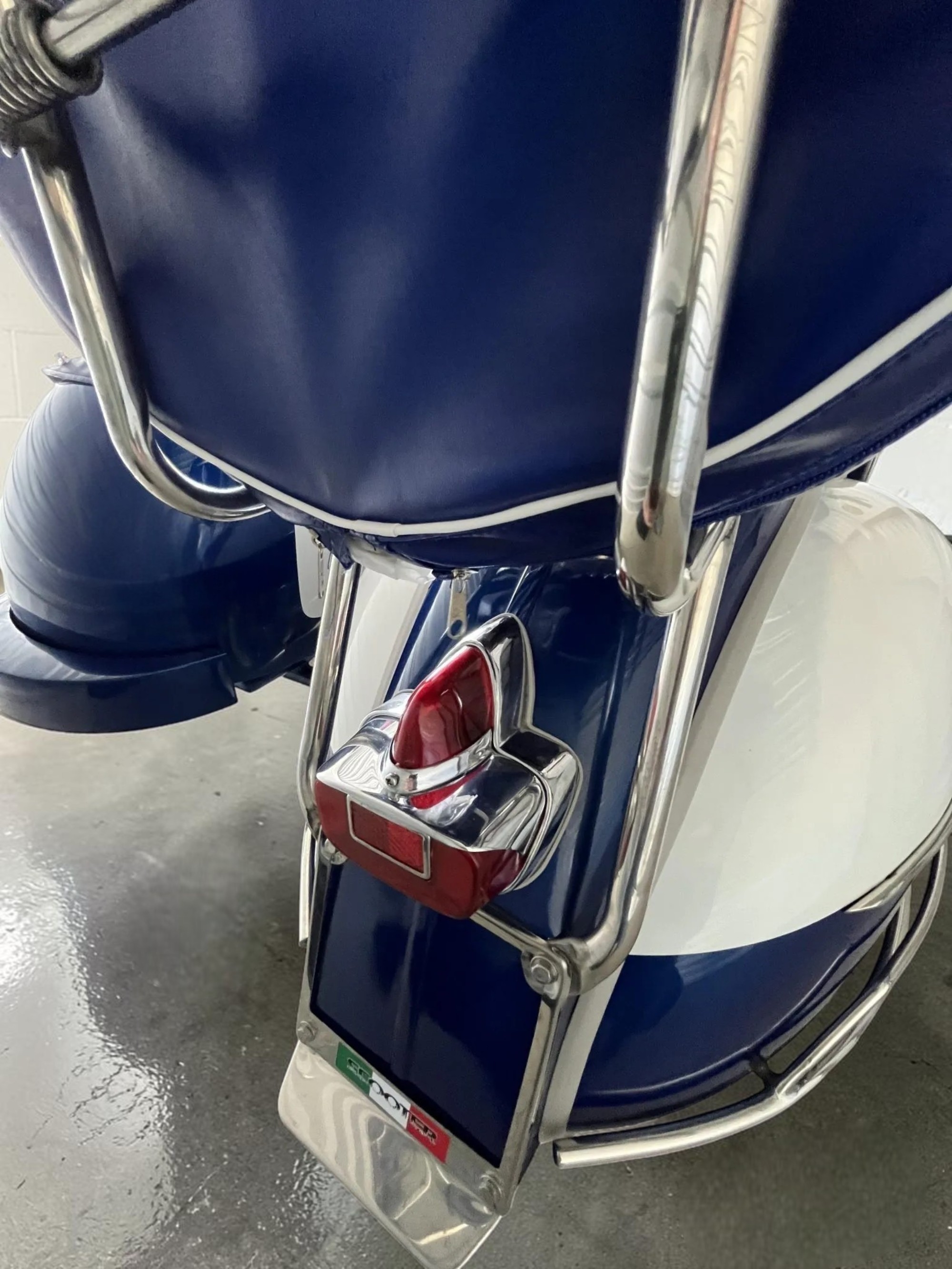1962 Vespa VBB with Sidecar rear light detail
