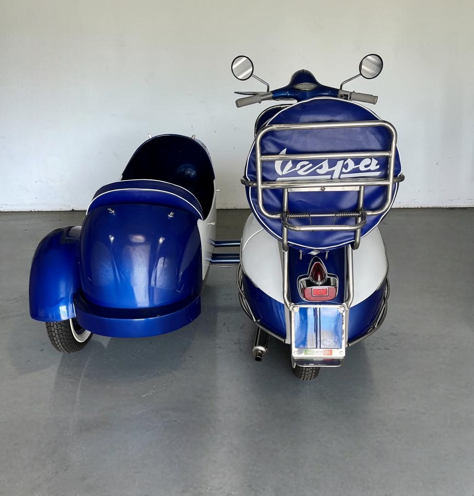 1962 Vespa VBB with Sidecar rear view