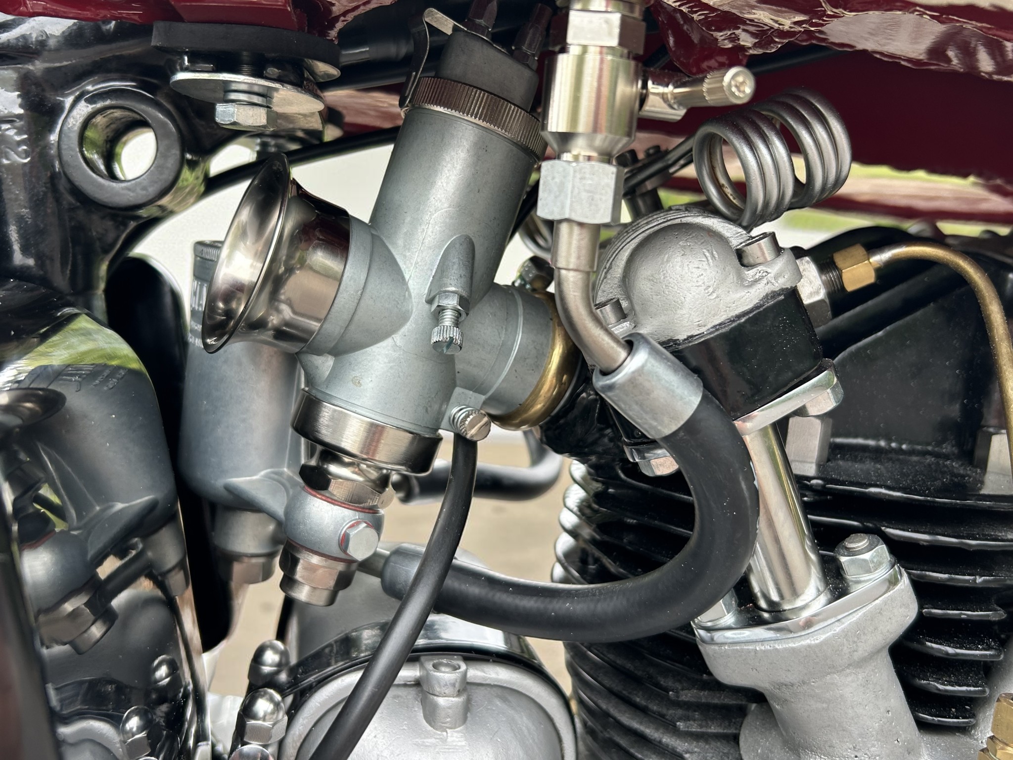 1939 Vincent-HRD Model Comet Series A 498cc cylinder close view