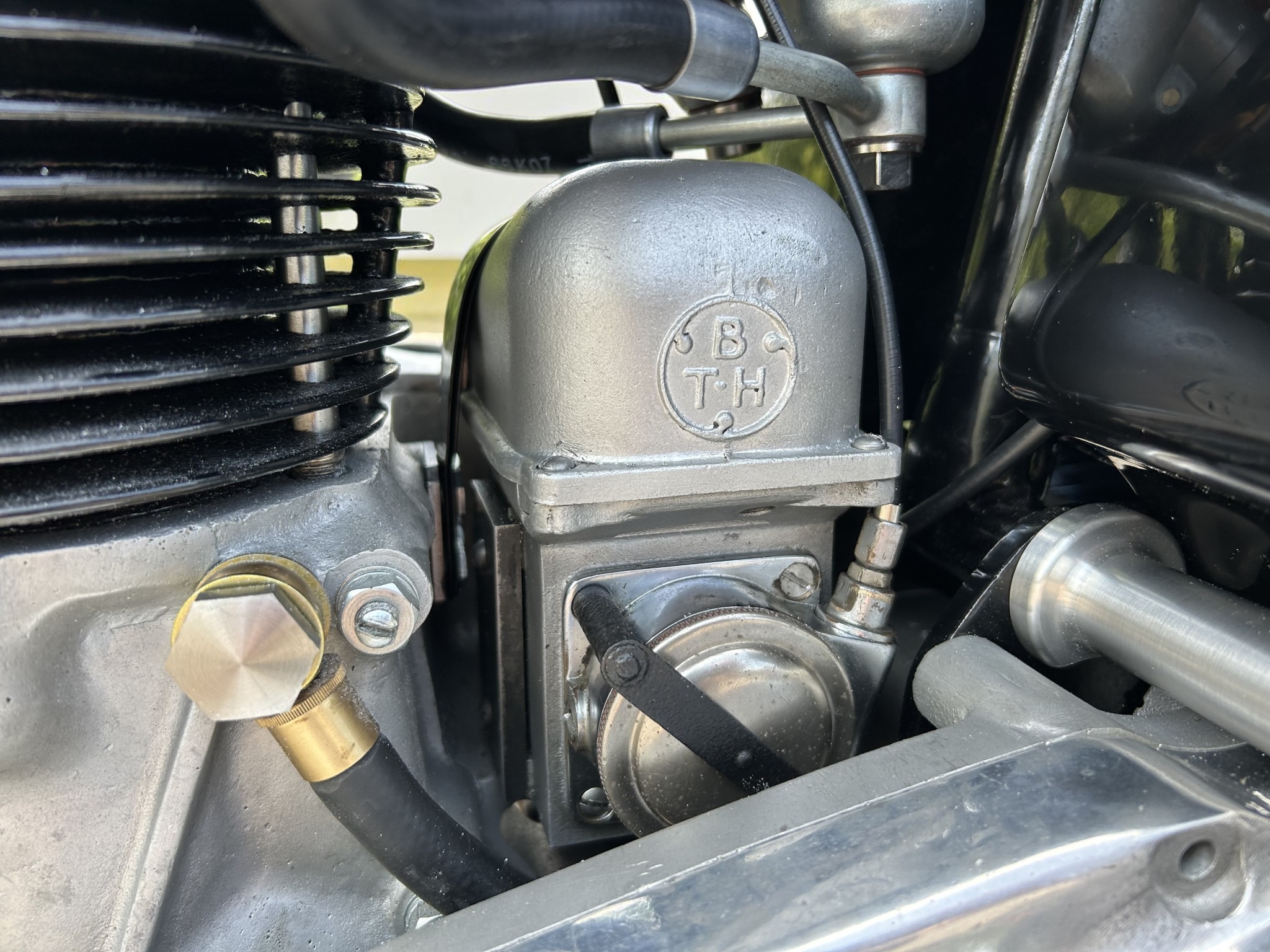 1939 Vincent-HRD Model Comet Series A 498cc engine compartment view