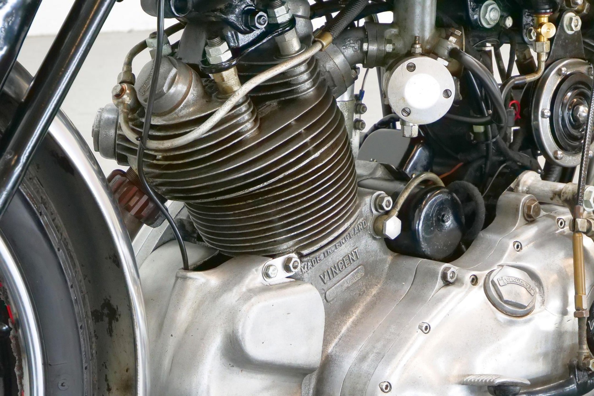 1951 Vincent Comet Series C cyclinder detail