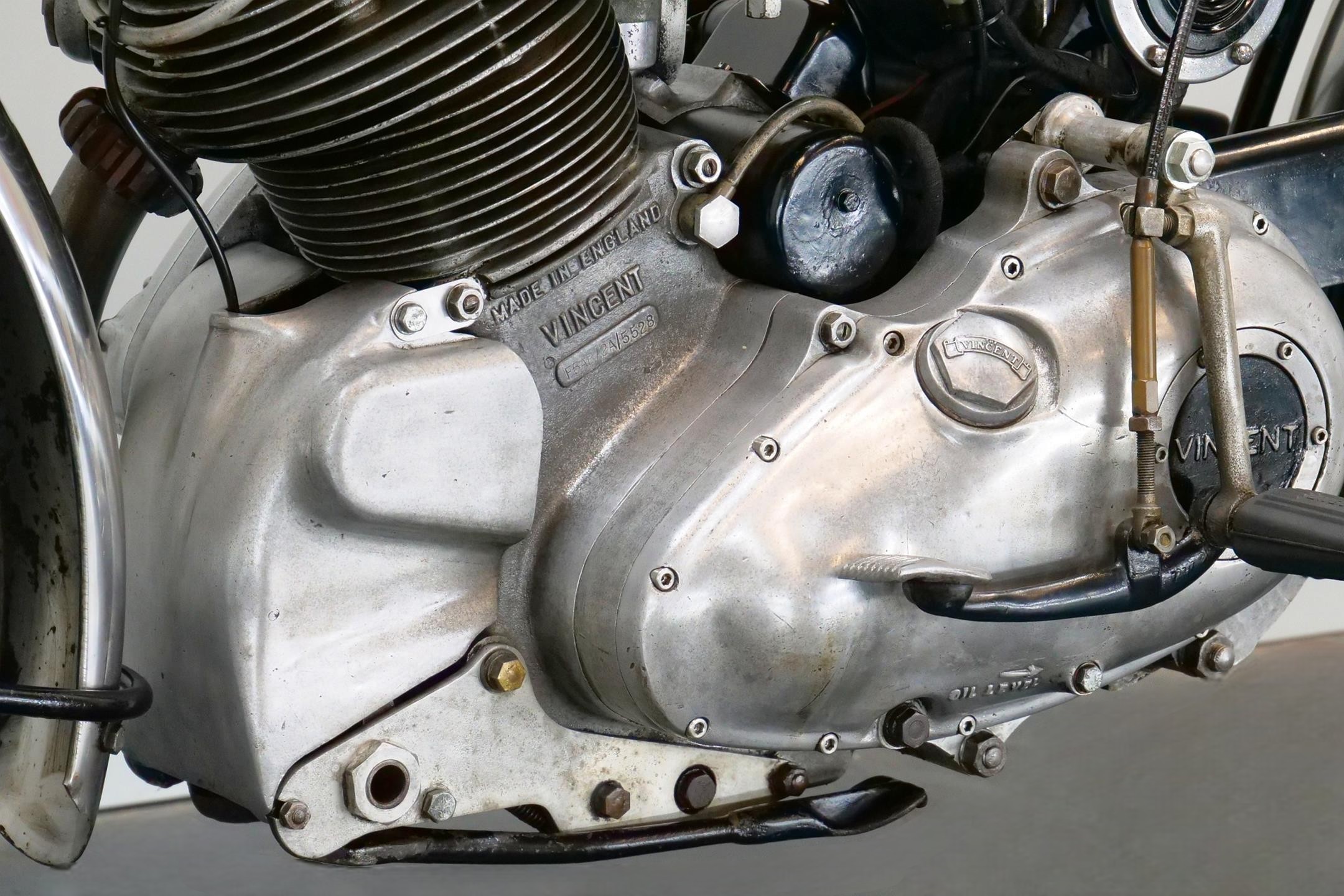 1951 Vincent Comet Series C B20 engine close