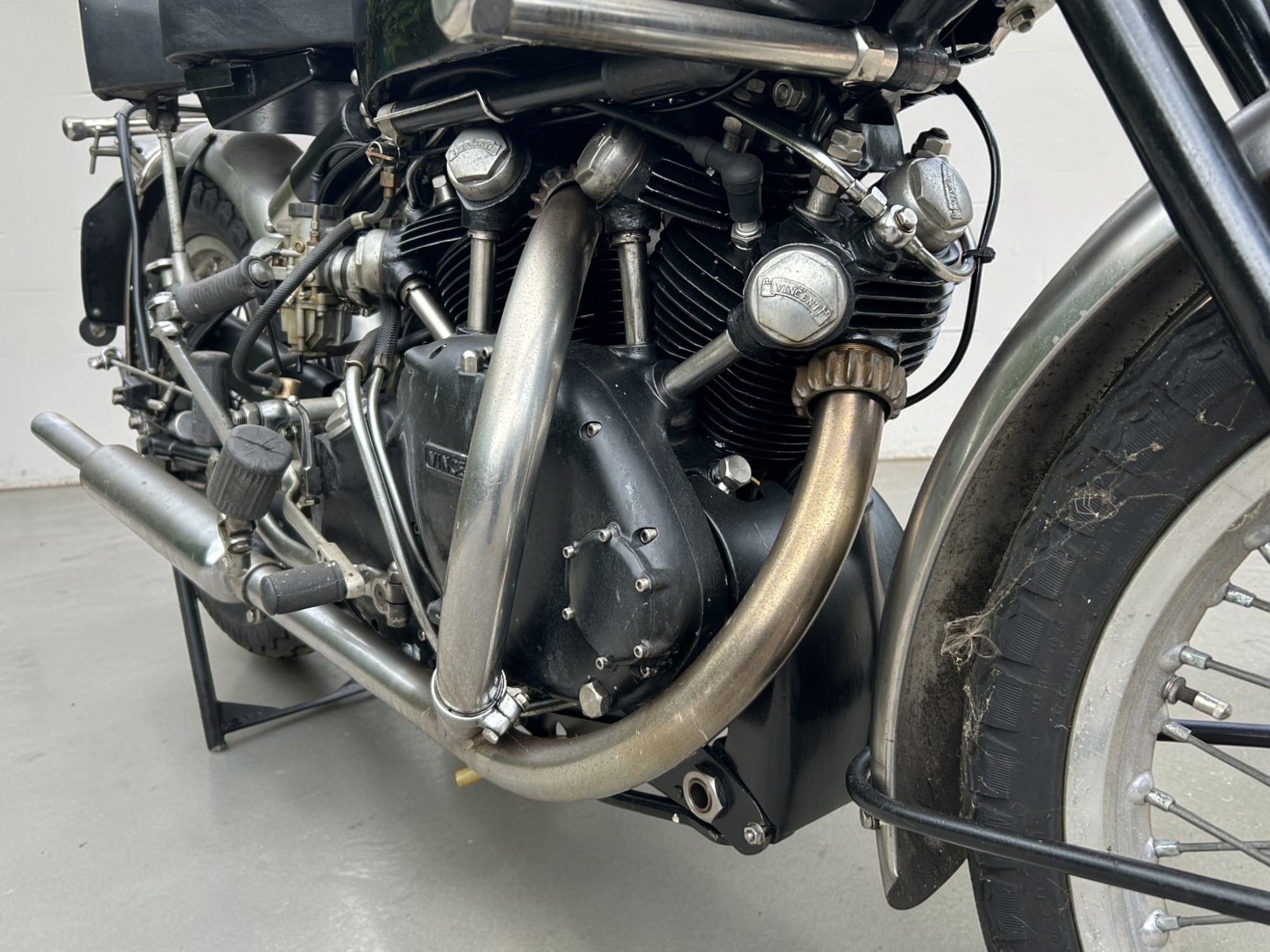 1952 Vincent Model Black Shadow Series C engine overview